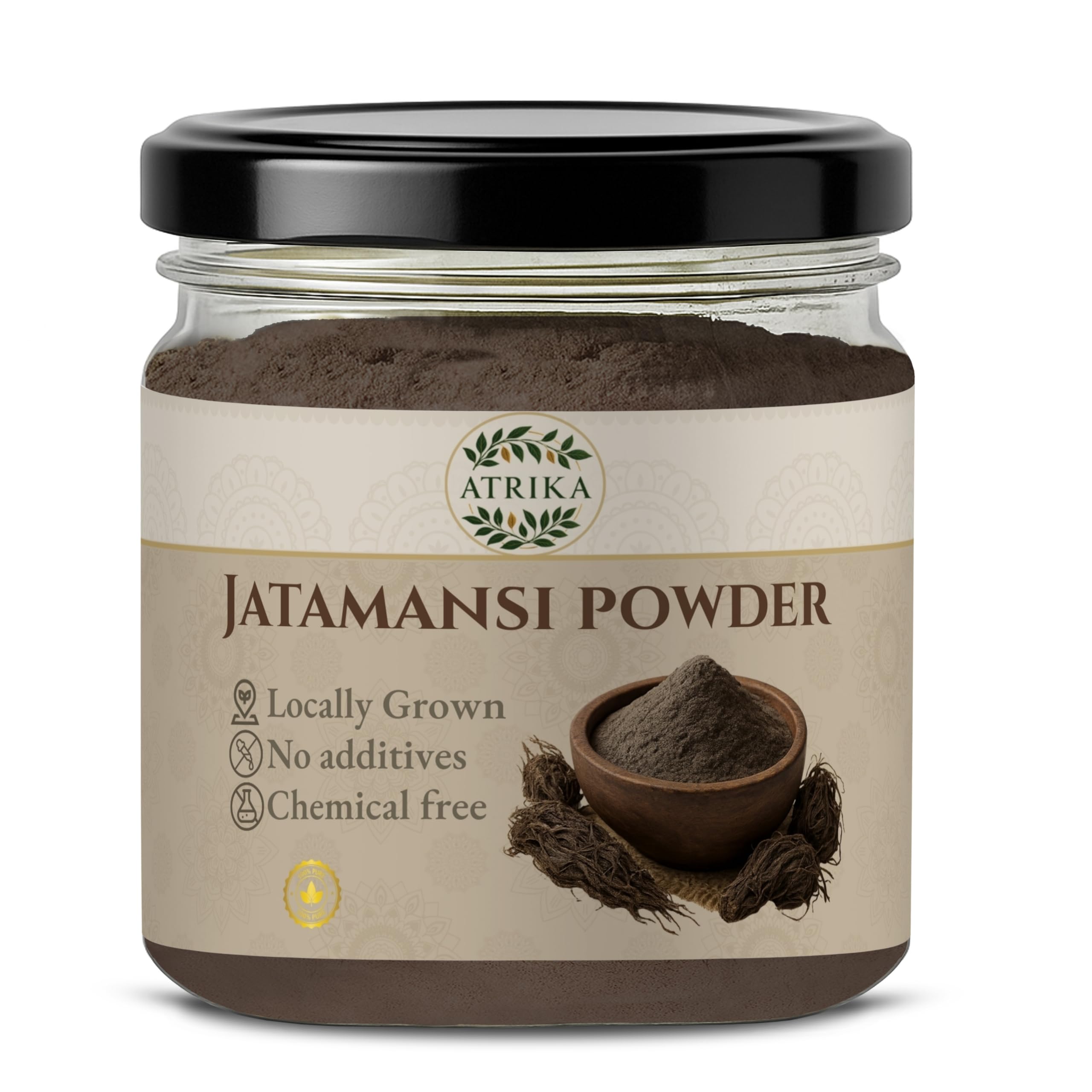 Atrika Jatamansi Root Powder,100 g | For Strong, Shiny, and Silky Hair | For Dandruff & Spilt Ends Free Hair | Moisturizes Scalp-image-34