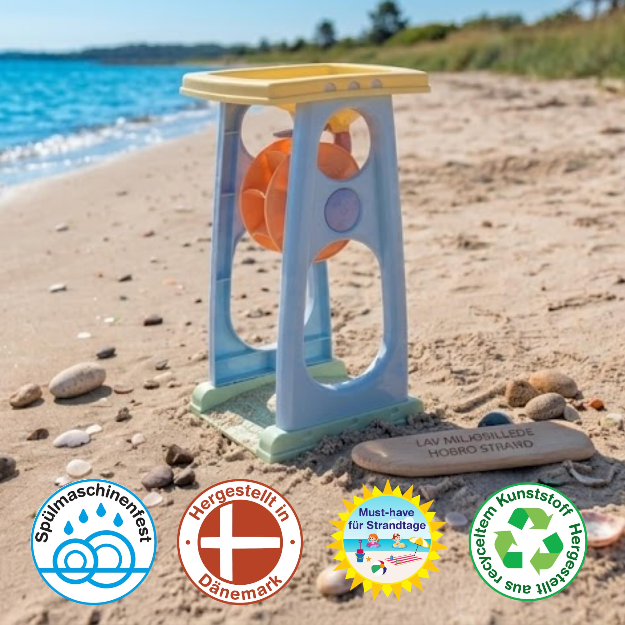 Dantoy Moulin à sable et à eau pastel - Jouet d'extérieur durable pour enfants