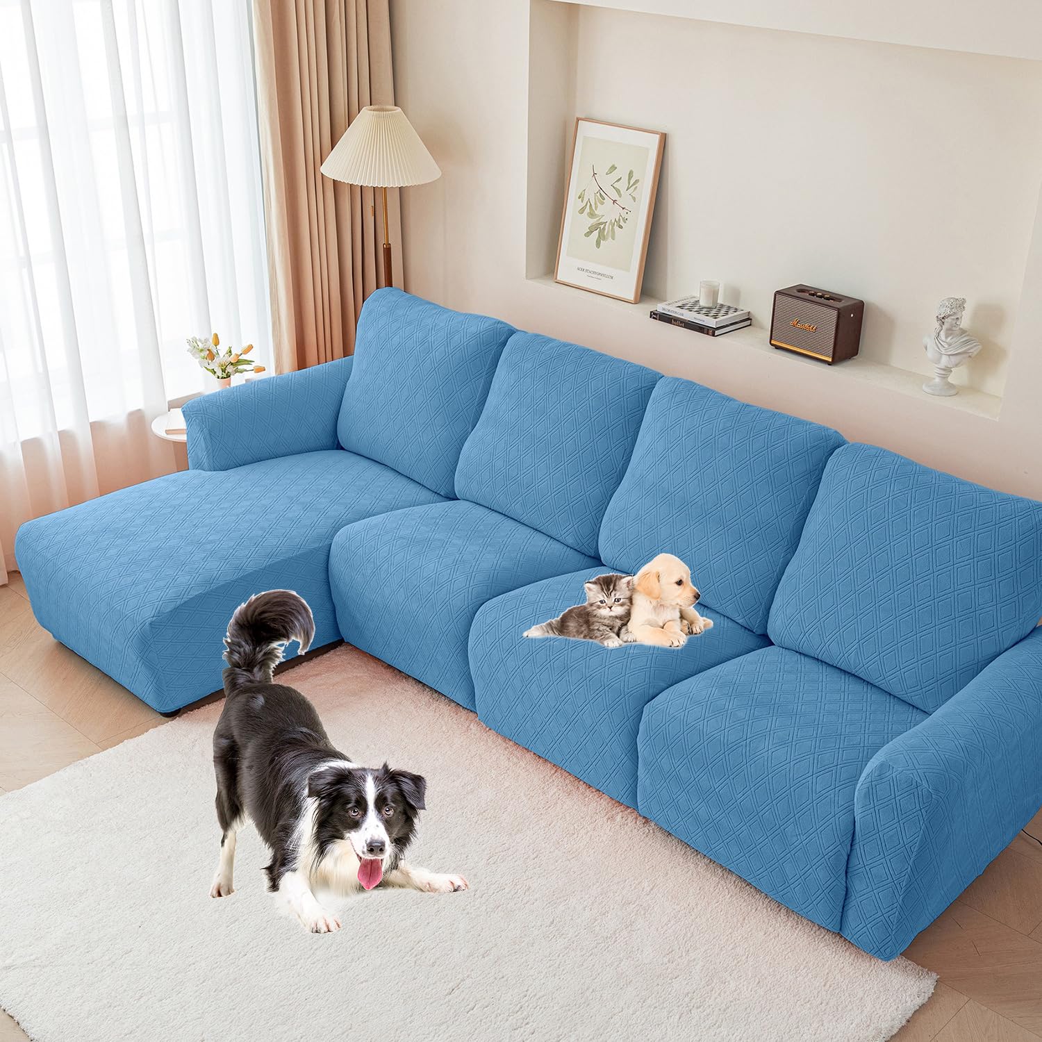 Funda elástica lavable para sofá reclinable de 3 plazas que evita manchas y desgaste