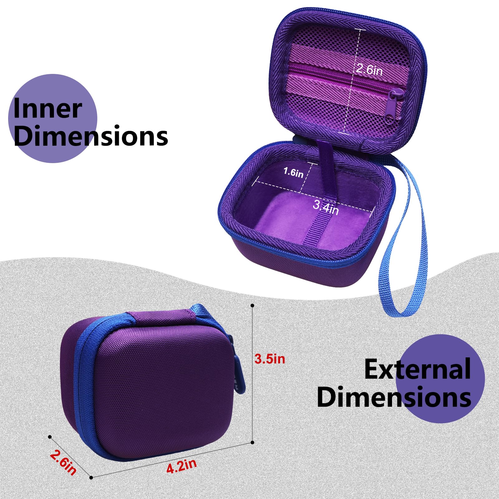 LTGEM - Funda compatible con Bitzee Disney/Bitzee Magicals/Bitzee Interactive Toy Digital Pet proporciona protección para mascotas virtuales (morado) 2