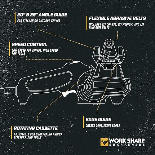 Miniatura 3 de Work Sharp MK2 Herramienta de afilador de cuchillos eléctrico profesional para herramientas y cuchillos