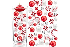 BYMORE 10000+ DIY Christmas Decoration Kits with Water Gel Beads, Red Pearls,...