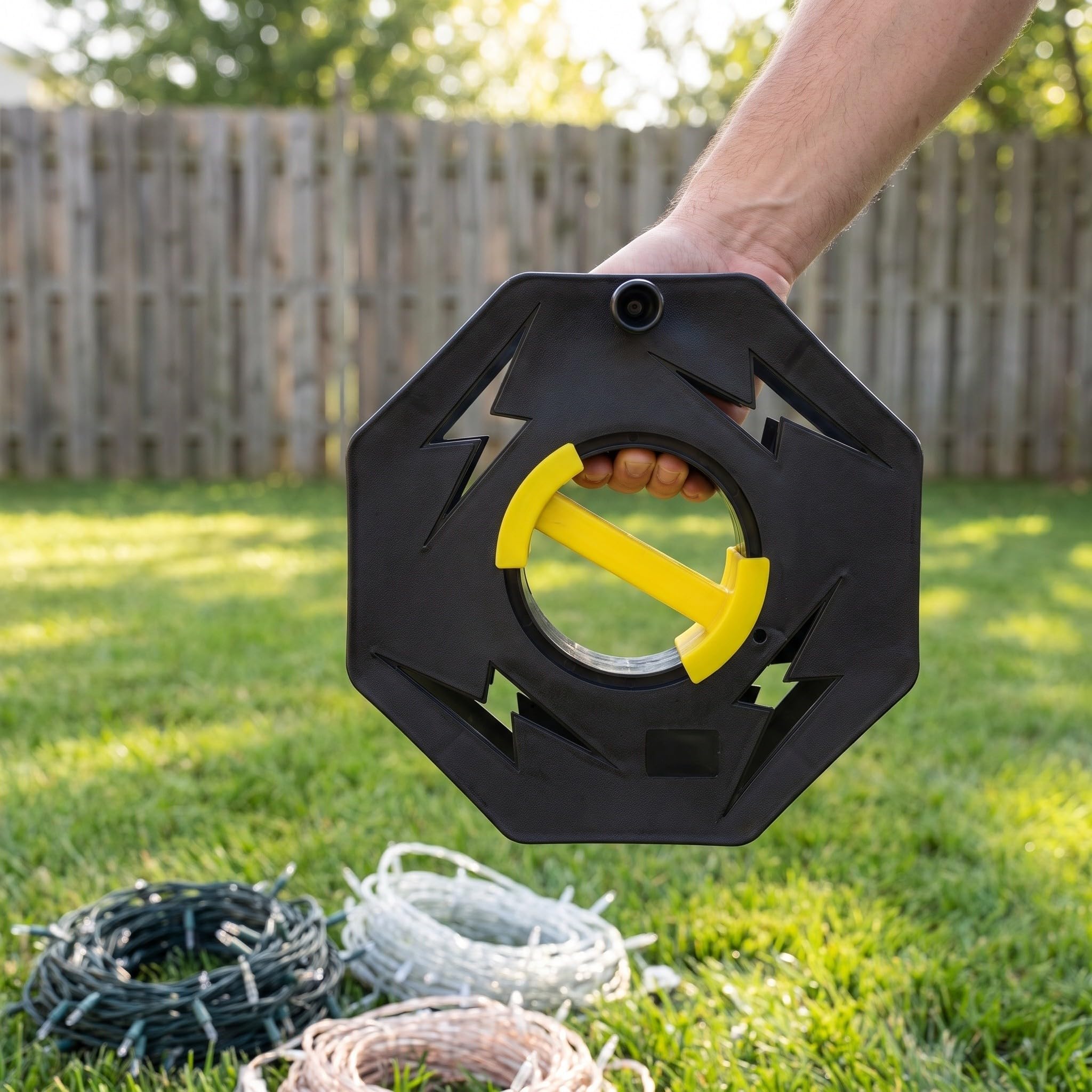 Veemoon Carrete para cables de extensión, carrete para almacenar cables de