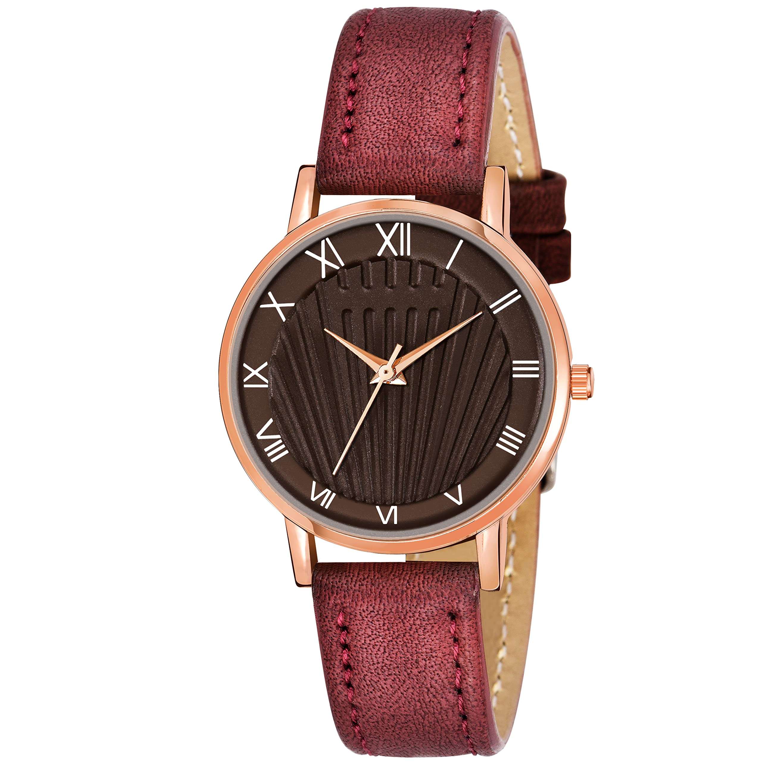 KIROH Analogue Roman Digit Dial Leather Strap Watch for Girls and Women (Brown) (B0B18NFWBQ) Amazon Price History, Amazon Price Tracker