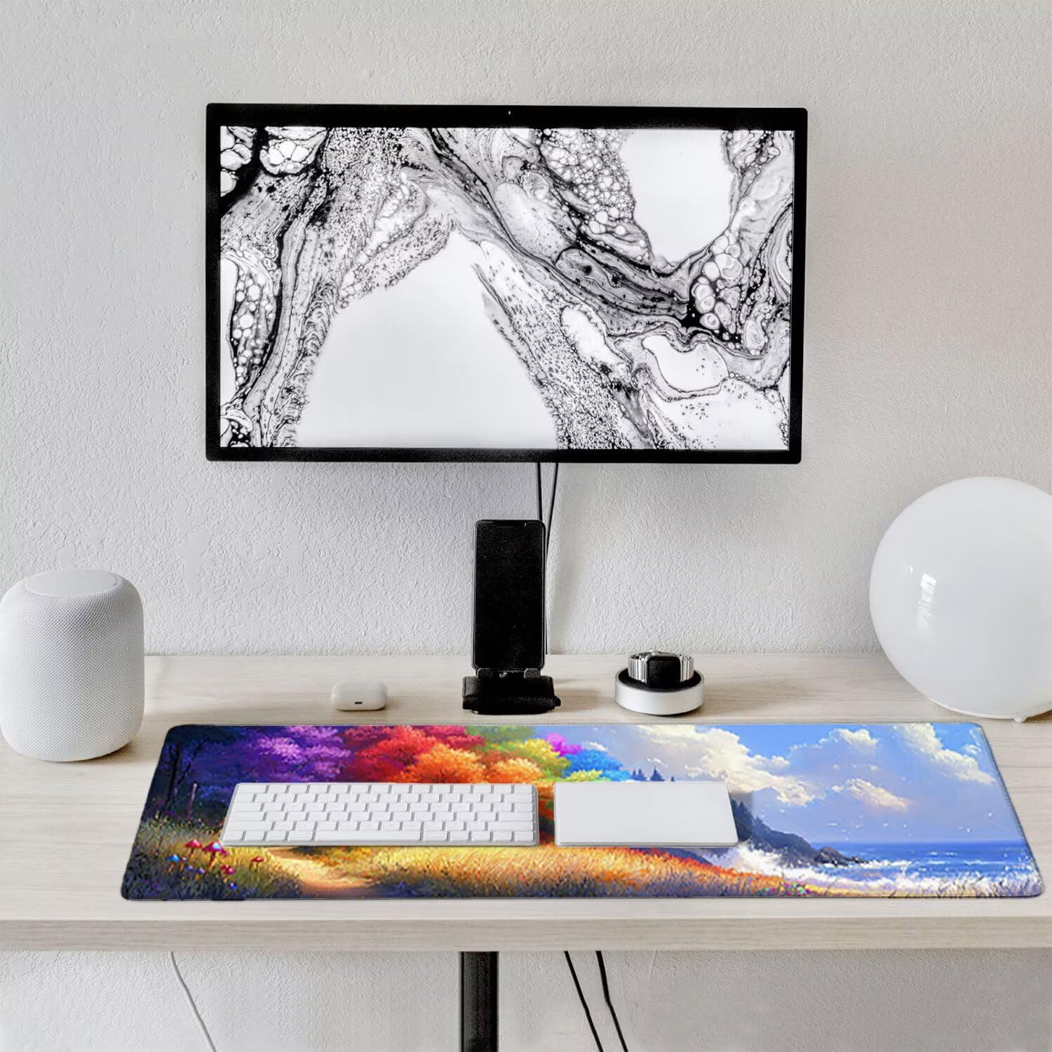 Podkładka pod mysz do gier, 1400 x 600 mm XXL Podkładka pod mysz do gier, duża, antypoślizgowa, wodoodporna, iExtended długa klawiatura podkładka pod mysz, akcesoria biurowe, do gier, komputera