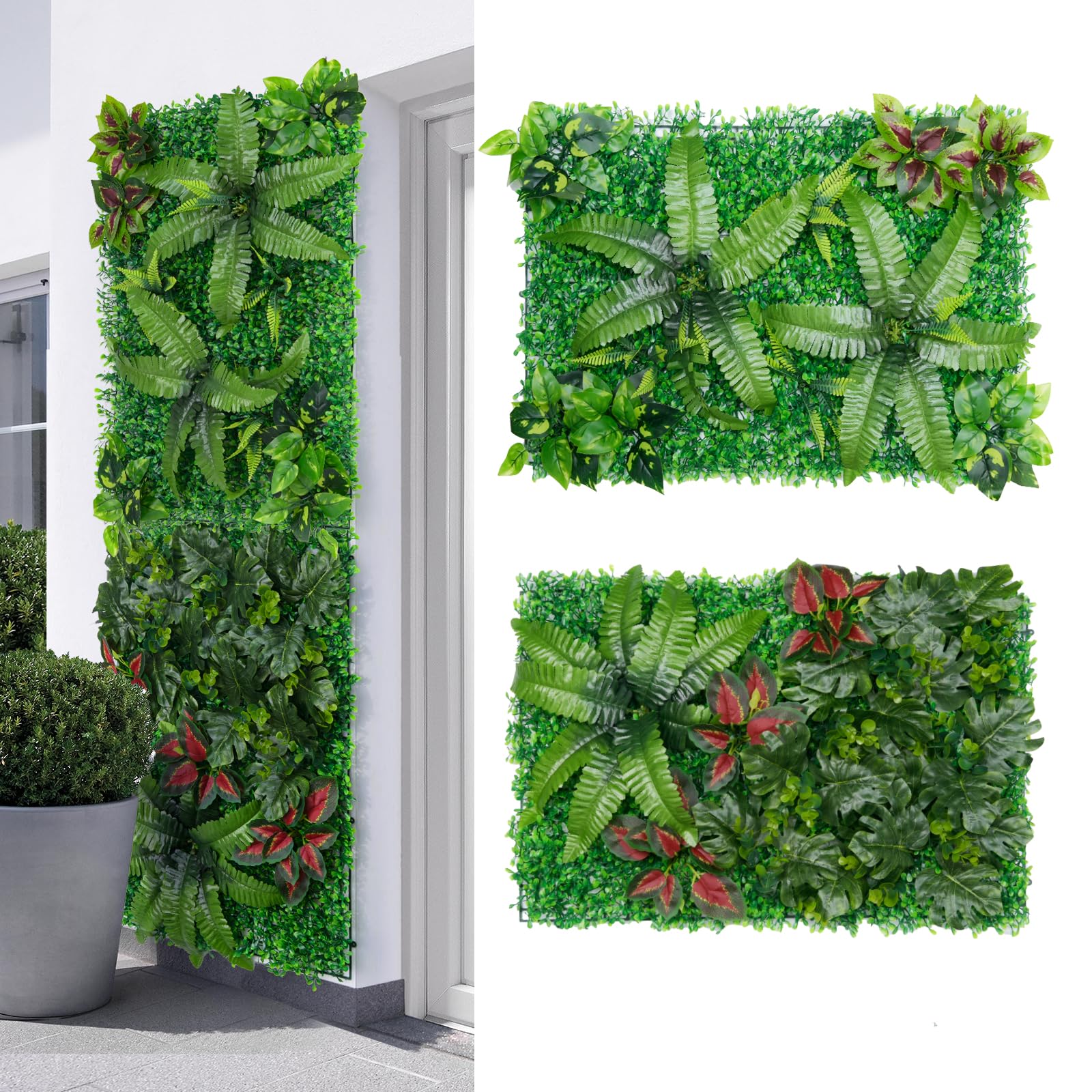 2PCS Mur Vegetal Artificiel