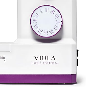 VIOLA Prêt-à-Porter Sewing Machine (Exclusive Edition) Sewing Machine with 34 Sewing Programmes Servo Motor Sewing Machines for Thick Fabrics Jeans Sewing Automatic Threader