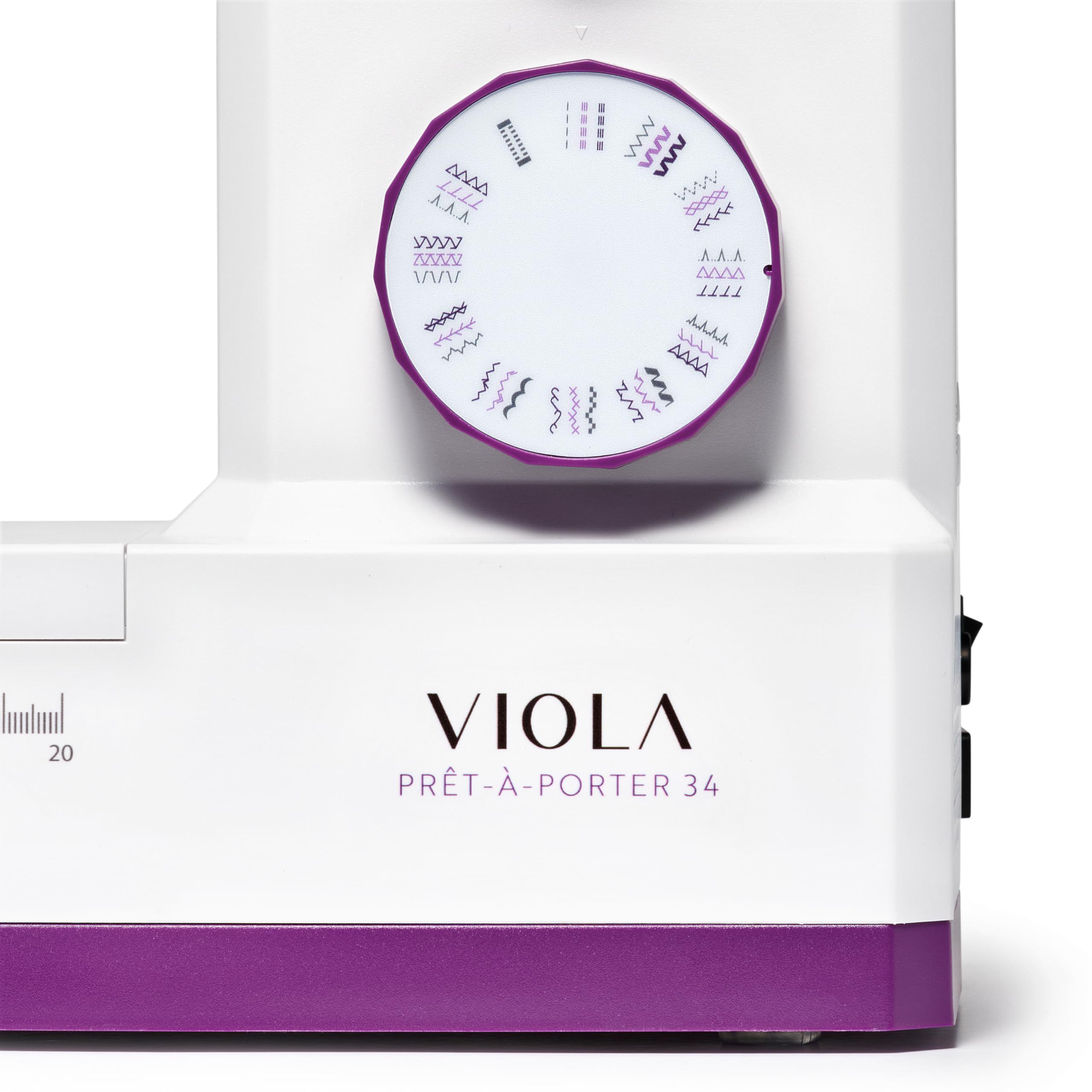 VIOLA Prêt-à-Porter Nähmaschine (Exklusive Edition) Nähmaschine mit 34 Nähprogramme, Servomotor, Nähmaschinen für dicke Stoffe, Jeans Jeans Nähen, Automatischer Einfädler