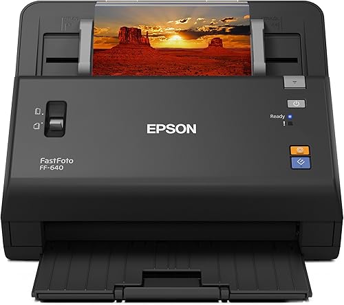 Epson FastFoto FF-640Sistema de escaneo de fotos de alta velocidad con autoalimentación de fotos