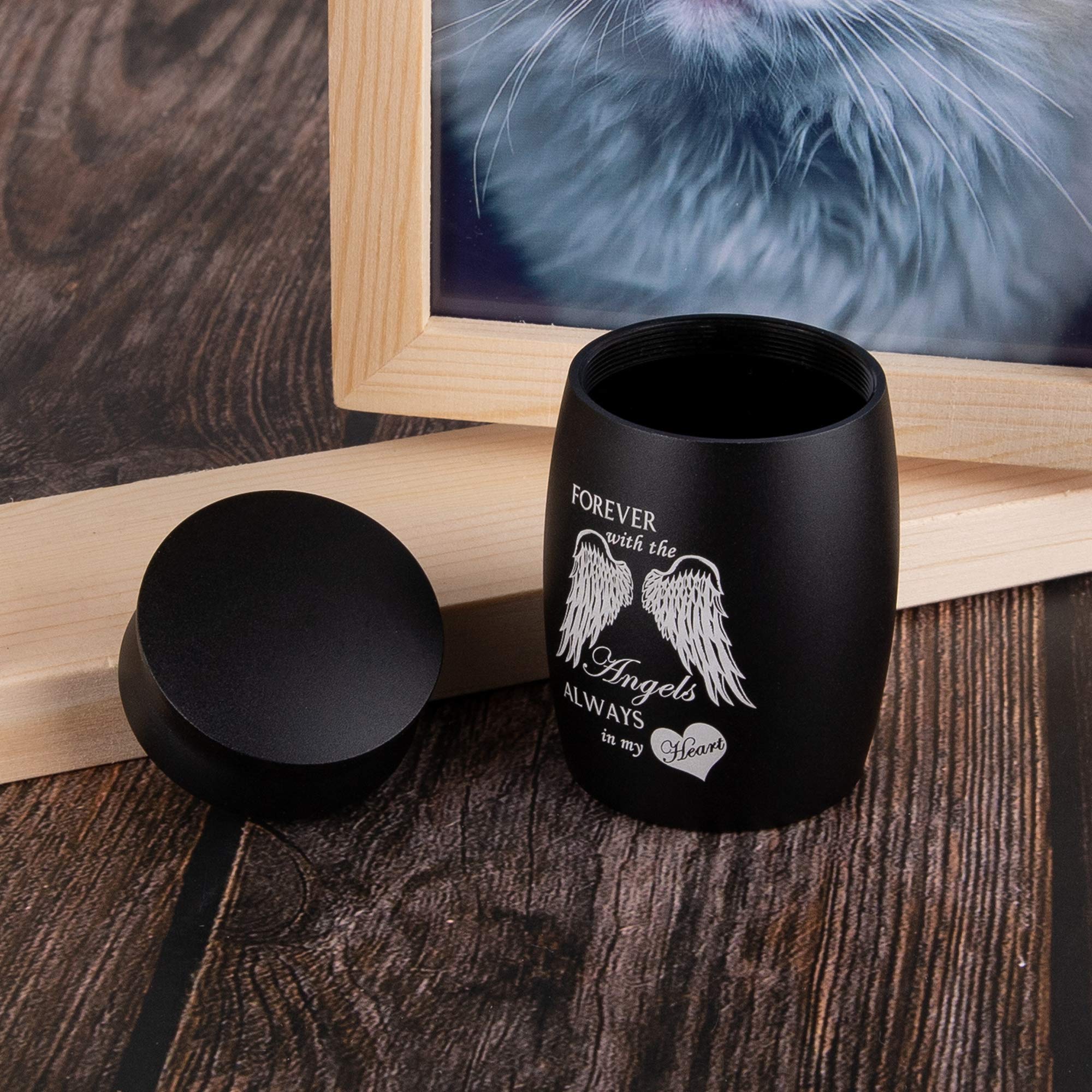 Memorial Gift Set For Loss Of Loved One - Picture Frame Holds 4x6 Photos & Small Keepsake Urn For Ashes, Sympathy Condolence Gift - View #7