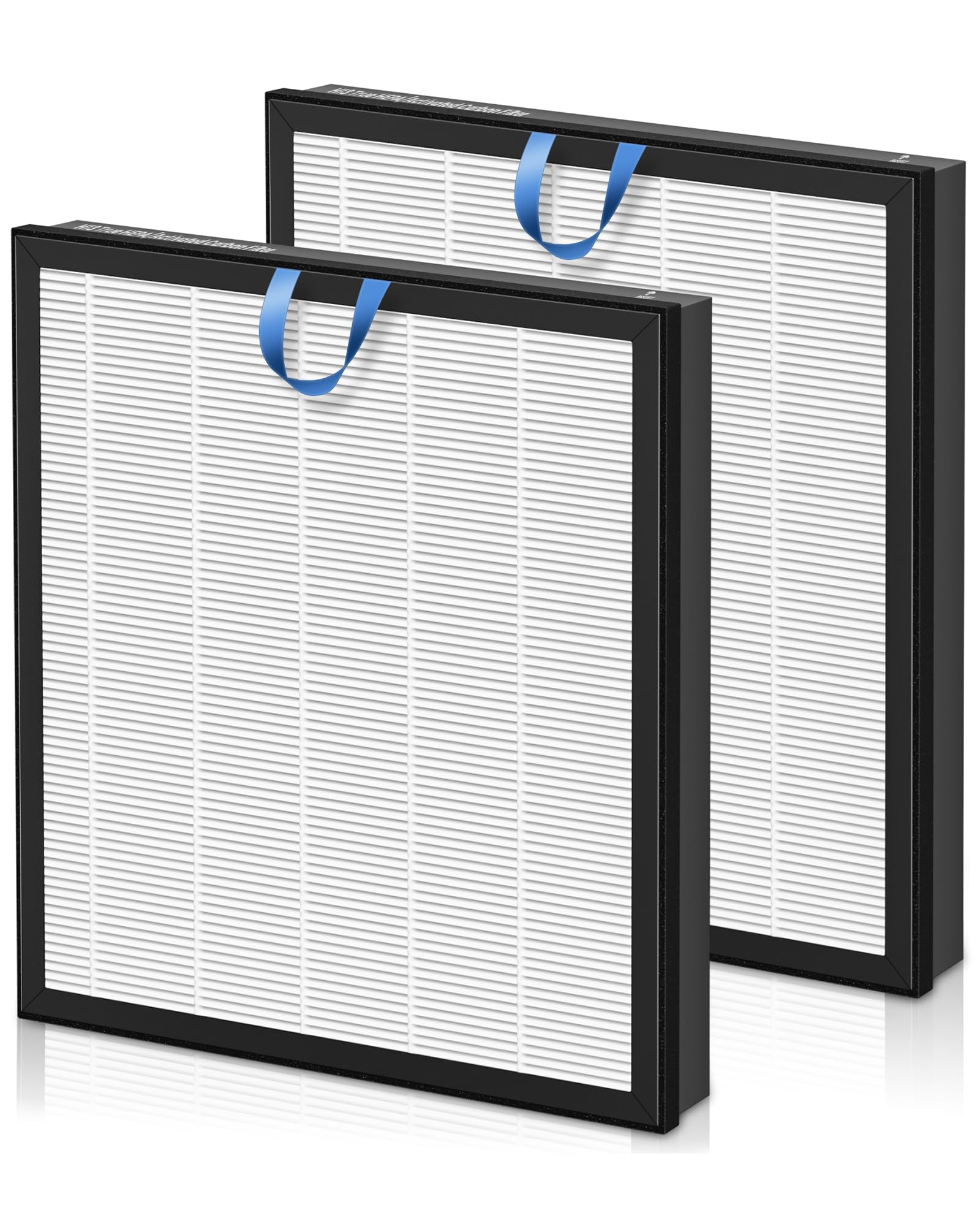 Photo 1 of PETOX Vital 100S Replacement Filter for LEVOIT Vital 100S and Vital 100S-P Air Purifier, High-Efficiency Activated Carbon Filter, Vital 100S-RF, 2 Pack, White