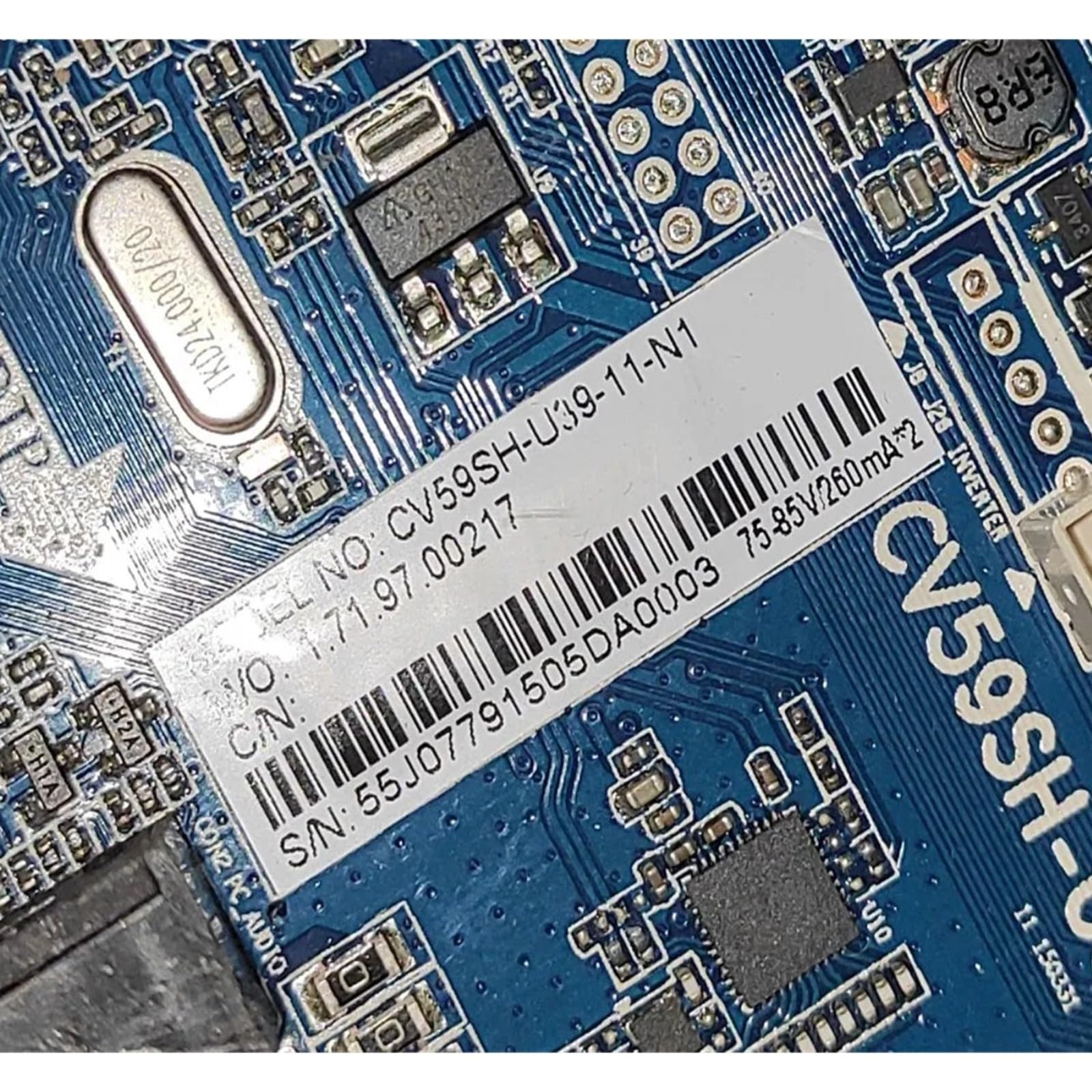 Zamiennik CV59SH-U39 CV59SH-U39-11-N1 LED TV Płyta Główna 75-85v 520ma Części Zamienne(1366x768)