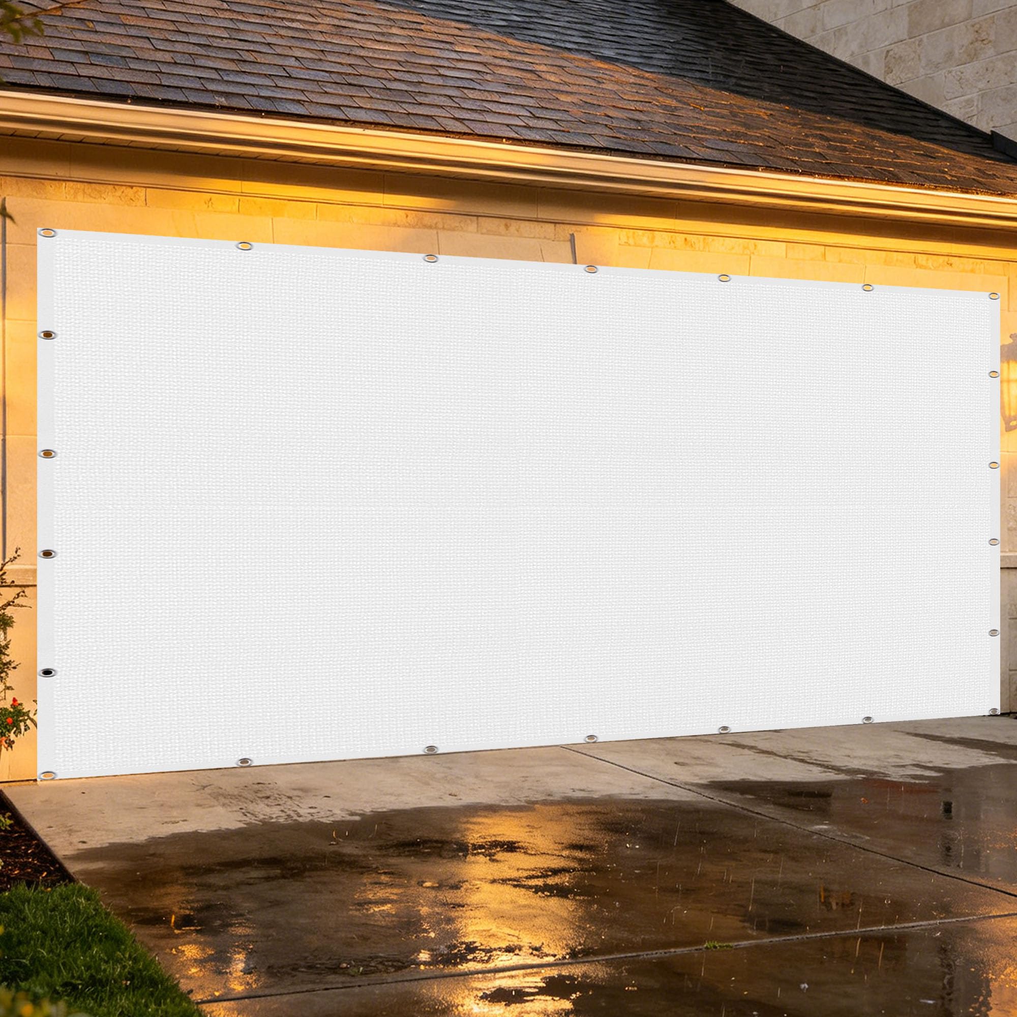 Filet de protection solaire blanc anti UV 322x322 cm pour serre et balcon