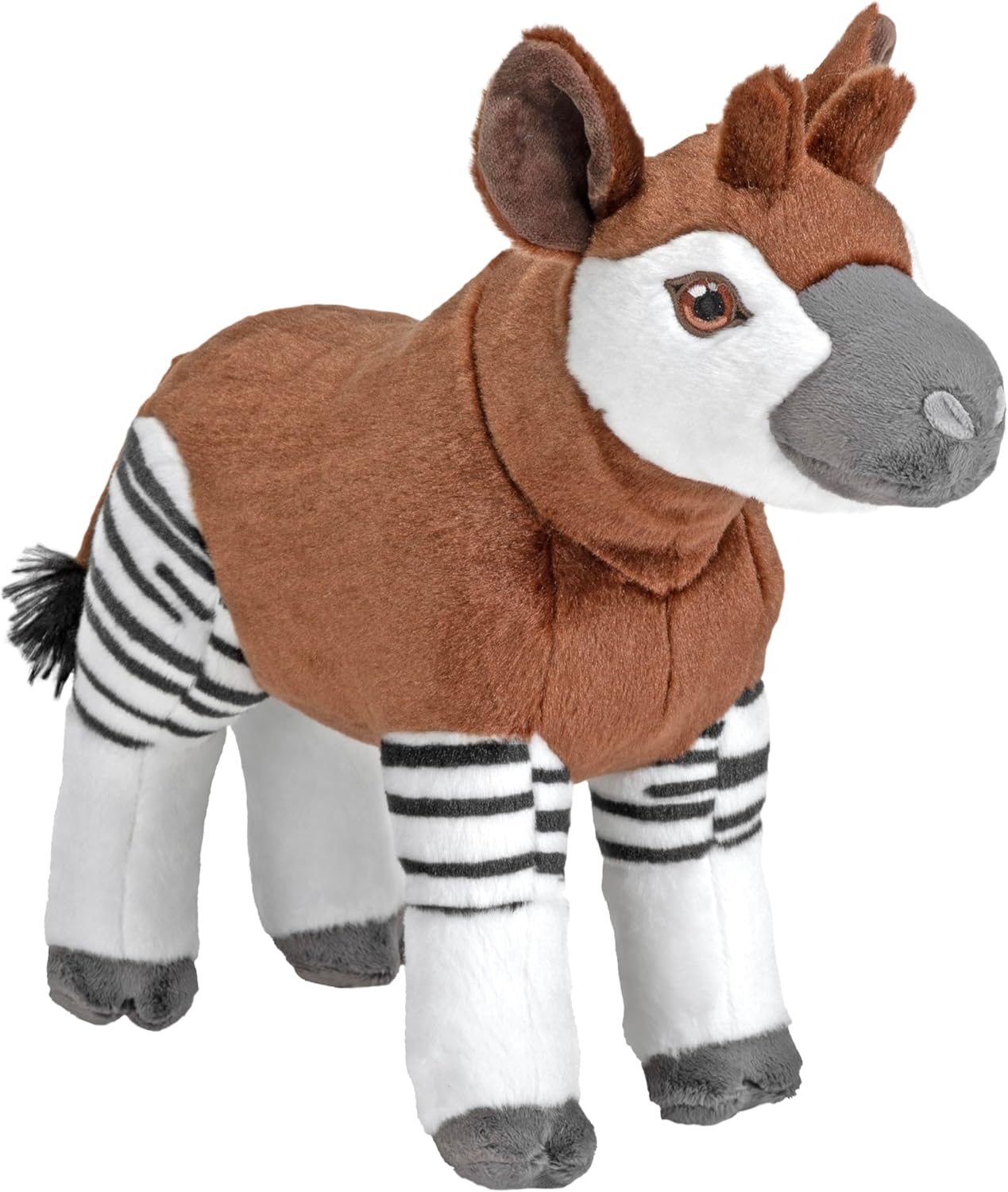 Wild Republic Cuddlekins Eco Okapi, Stuffed Animal, 12 Inches, Plush Toy, Fill is Spun Recycled Water Bottles