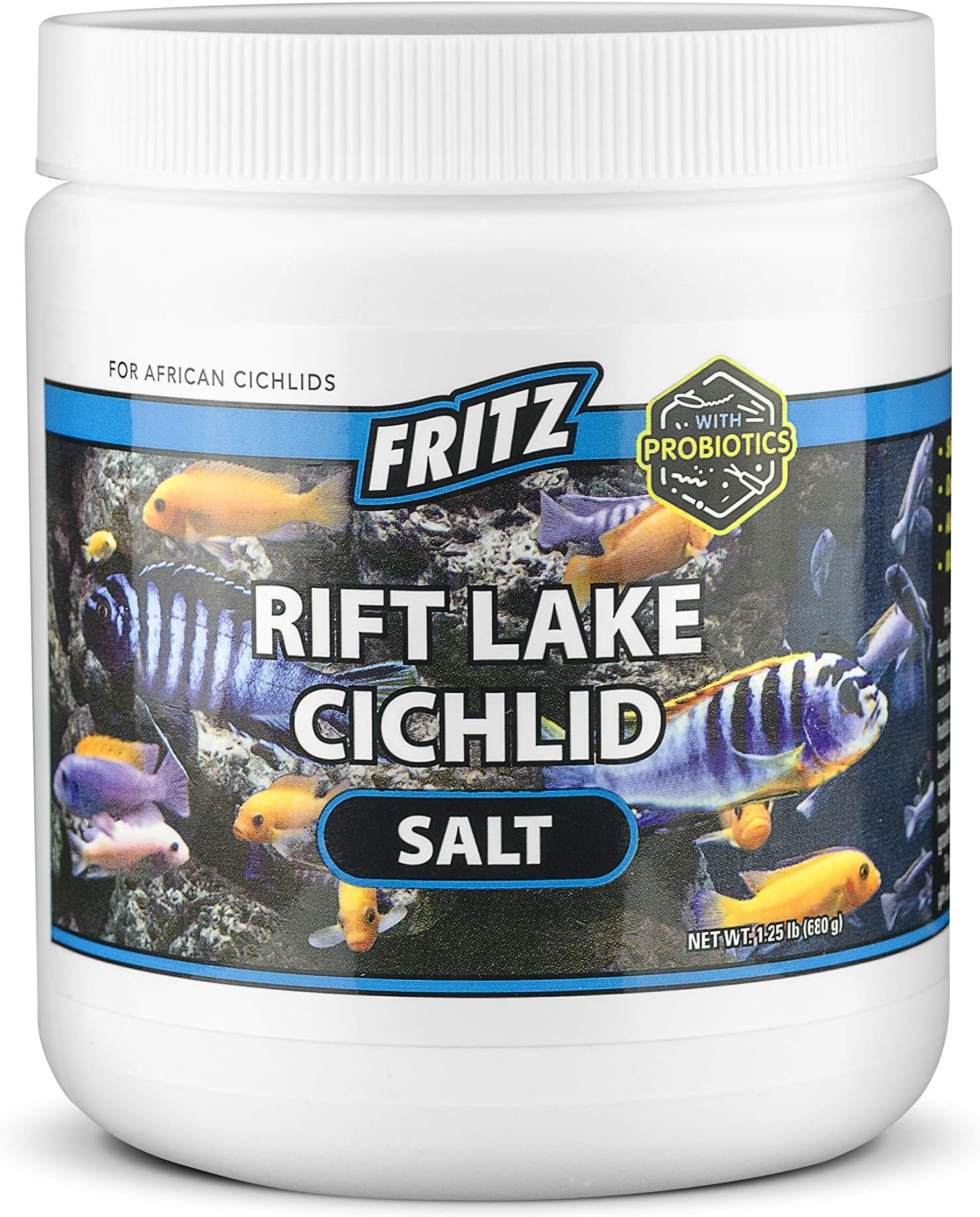 Fritz Aquatics 84910 Probiotic Rift Lake Cichlid Salt, Multi-Lake Formula 1.25lb