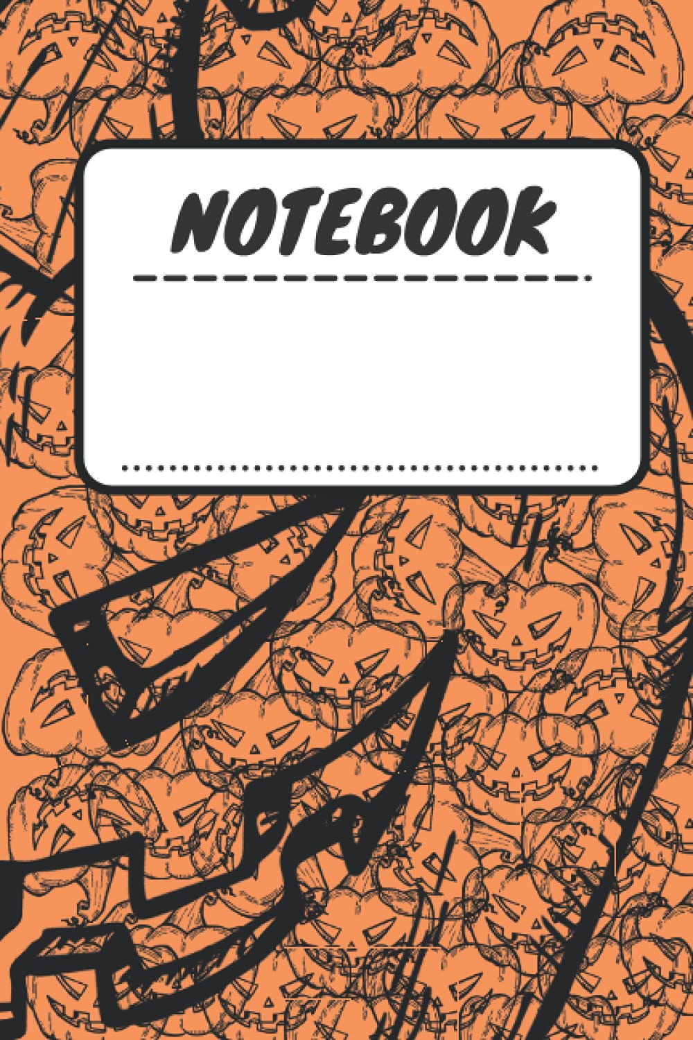 Notebook: Halloween Pumpkin Notebook For Kids Paperback