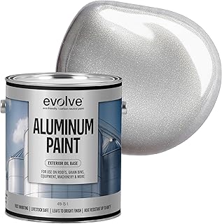 EVOLVE Aluminum Paint, 1 Gallon – Oil-Based Rust Protection for Roofs, Grain Bins & Equipment
