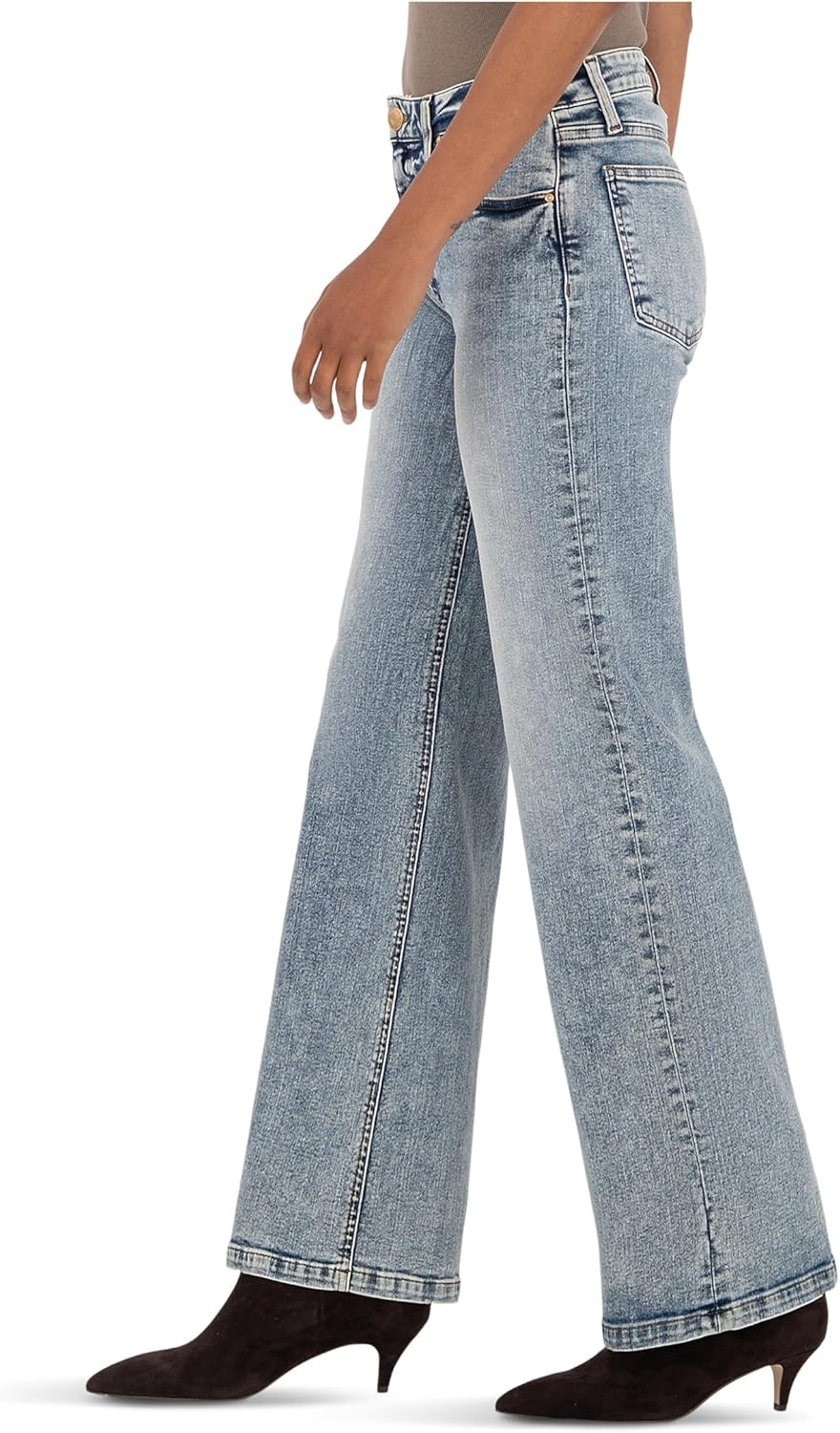 KUT from the Kloth Womens Sienna High-Rise Straigt Leg-5 Pockets - Image 2