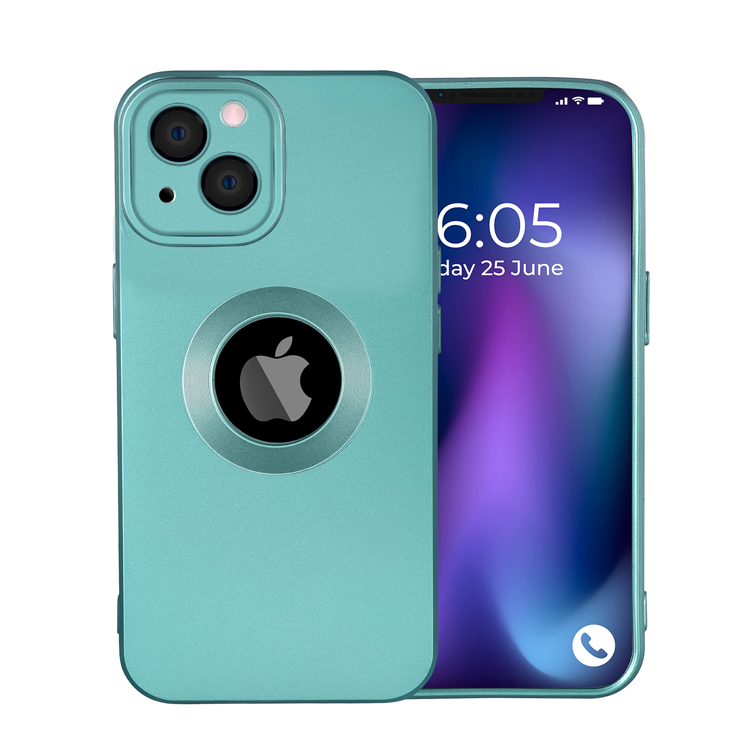HILLS & MILES Luxury Chrome Metallic Blue Mobile Cover for iPhone 14,Silicone TPU Magnetic Wireless Charging Phone Soft Shockproof Ring Logo Cut Back Cover (Blue) (B0BSLL2LH9) Amazon Price History, Amazon Price Tracker