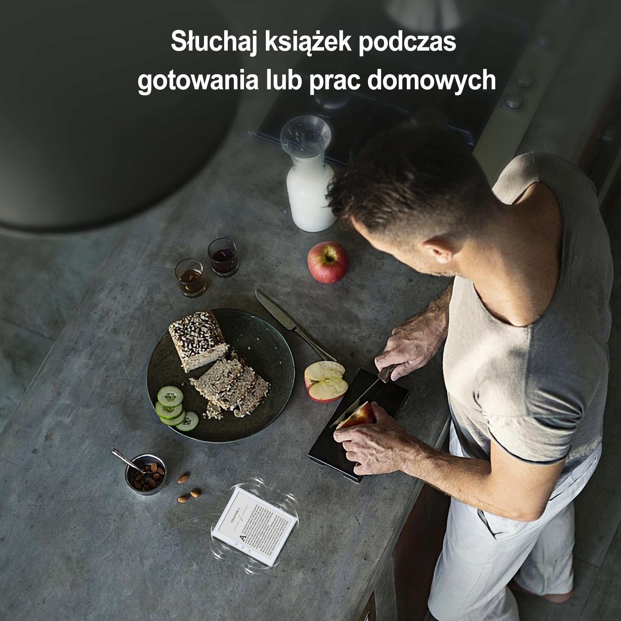 Veidoo 5.8 Cala Czytnik Książek Elektronicznych, Ekran Dotykowy HD, Technologia Carta E-Ink, 32GB ROM, WiFi, Długa Żywotność Baterii (Biały)