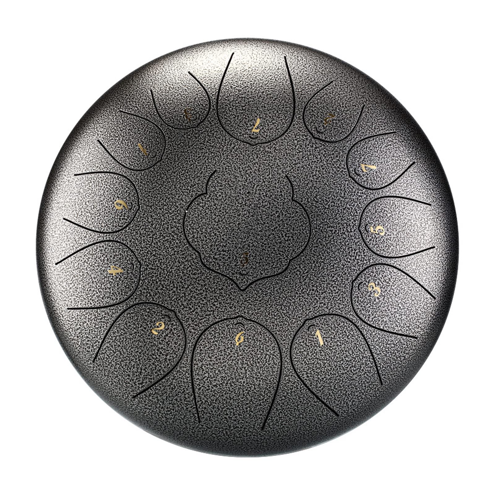 Touche C Tambour éthéré Tambour éthéré 12 Pouces sans souci 13 Tons Steel Tongue Drum 12 Pouces 13 Tons Instrument de Percussion débutant