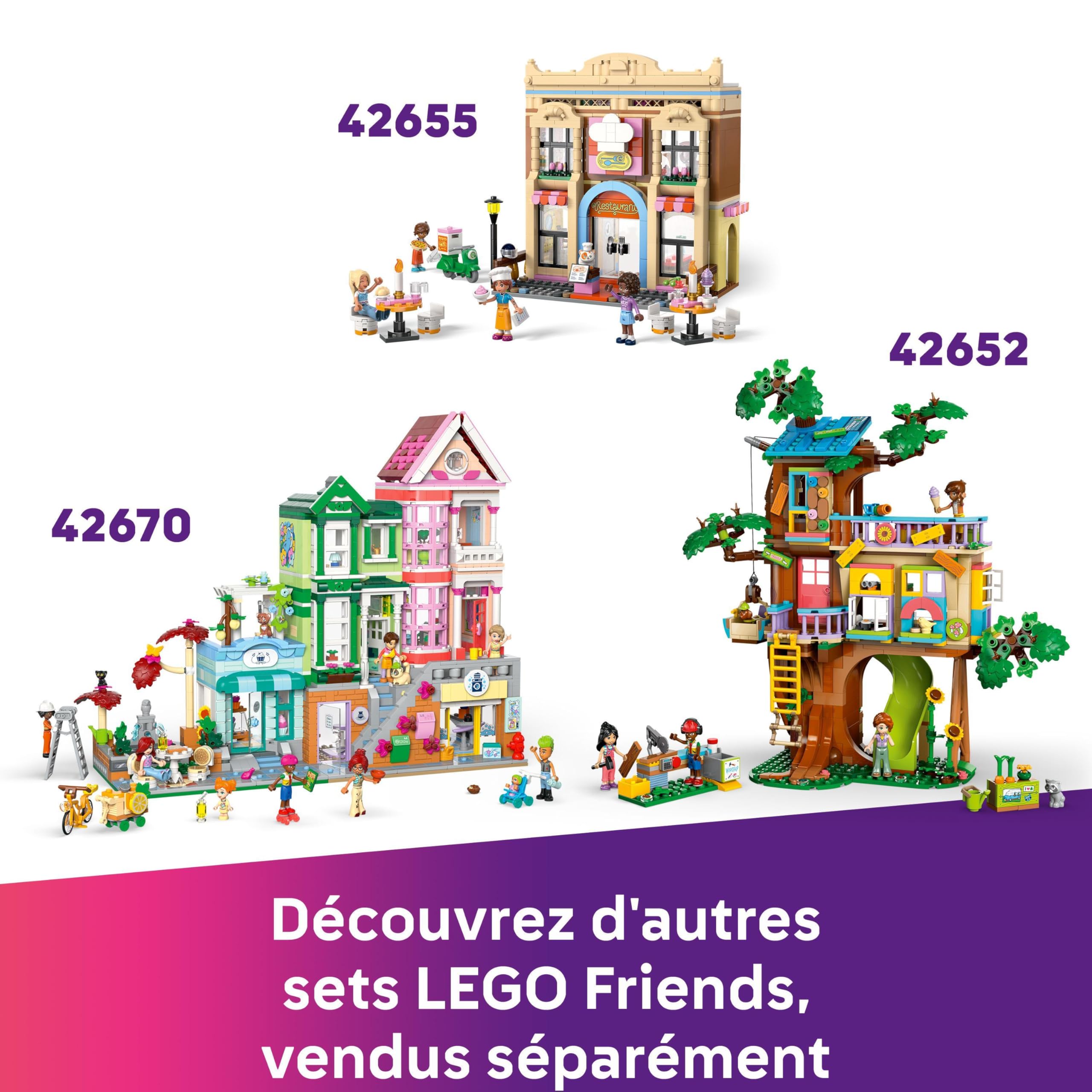 LEGO Friends La Maison des Apiculteurs et Le Jardin Fleuri - Jeu de Construction Créatif - 4 Mini-Poupées & Figurines d'animaux : Chat & Lapin - Accessoires - Cadeau pour Fille & Ado dès 12 Ans 42669