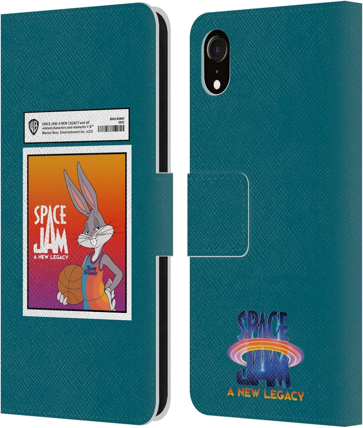 Head Case Designs Officially Licensed Space Jam: A New Legacy Bugs Bunny Card Graphics Leather Wallet Case Compatible with Apple iPhone XR