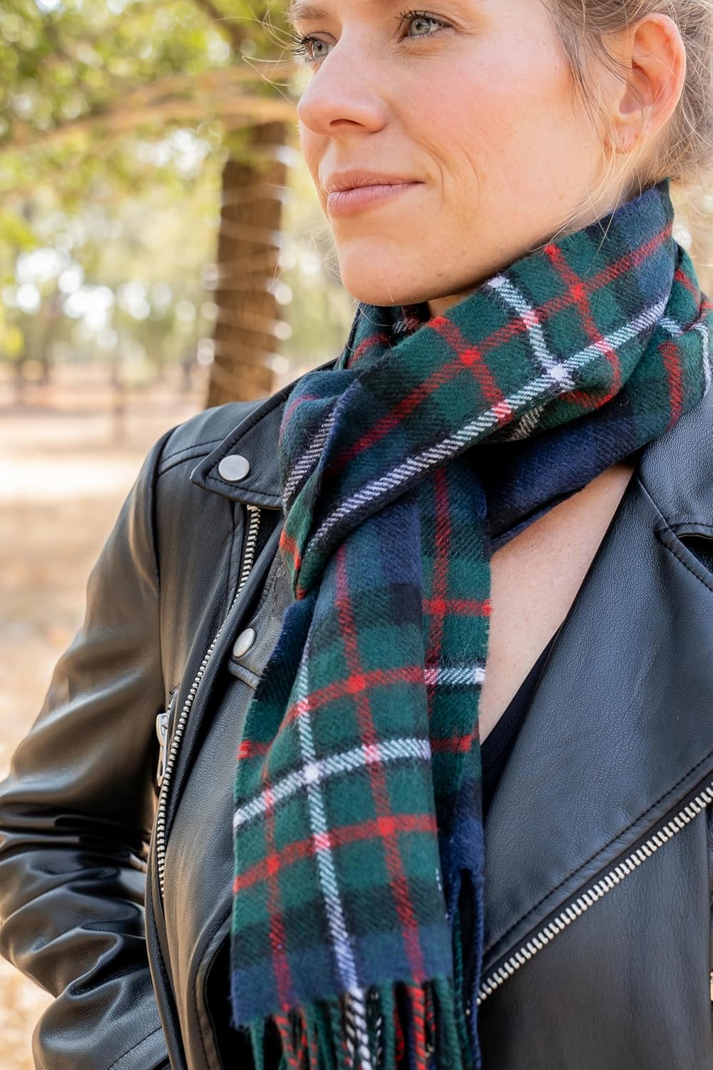 Briomhar Tartan Plaid Wool Scottish Scarf - 100% Lambswool Made in Scotland, Perfect Winter Scarf for Cold Weather - Image 6