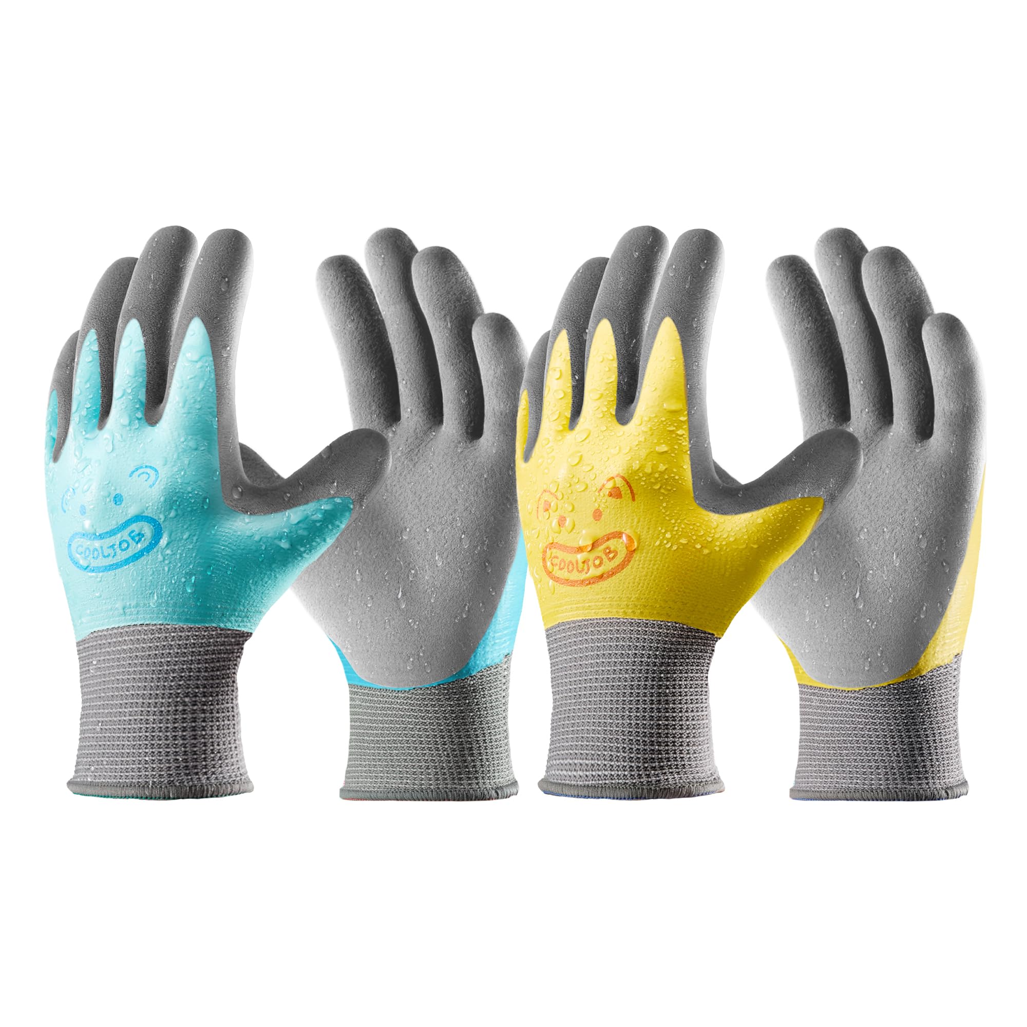 COOLJOB Double Coated Kids Gardening Gloves