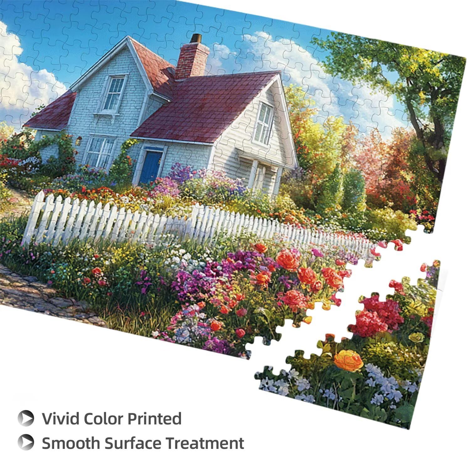 Puzzle para Adultos 1692 Piezas, Cabaña paisajística Puzzle, Difícil, Desafiante, Rompecabezas Encajan Perfectamente, Letras en la Parte Posterior, Regalo para Personas Mayores (179x31cm) v-212