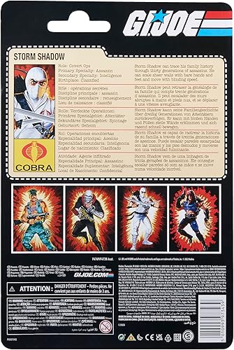 Miniatura 2 de G. I. Joe Classified 6 Inch Action Figure Retro Exclusive - Storm Shadow, F4769