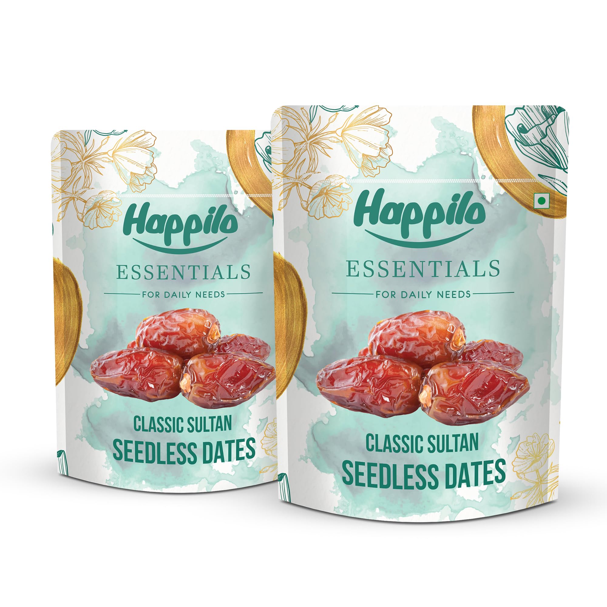 Happilo Essentials Classic Sultan Seedless Dates 500g (Pack of 2), Exquisite Taste and Texture, Rich in Nutrient, Vitamins, Minerals and Fiber (B0CWNYM7KY) Amazon Price History, Amazon Price Tracker