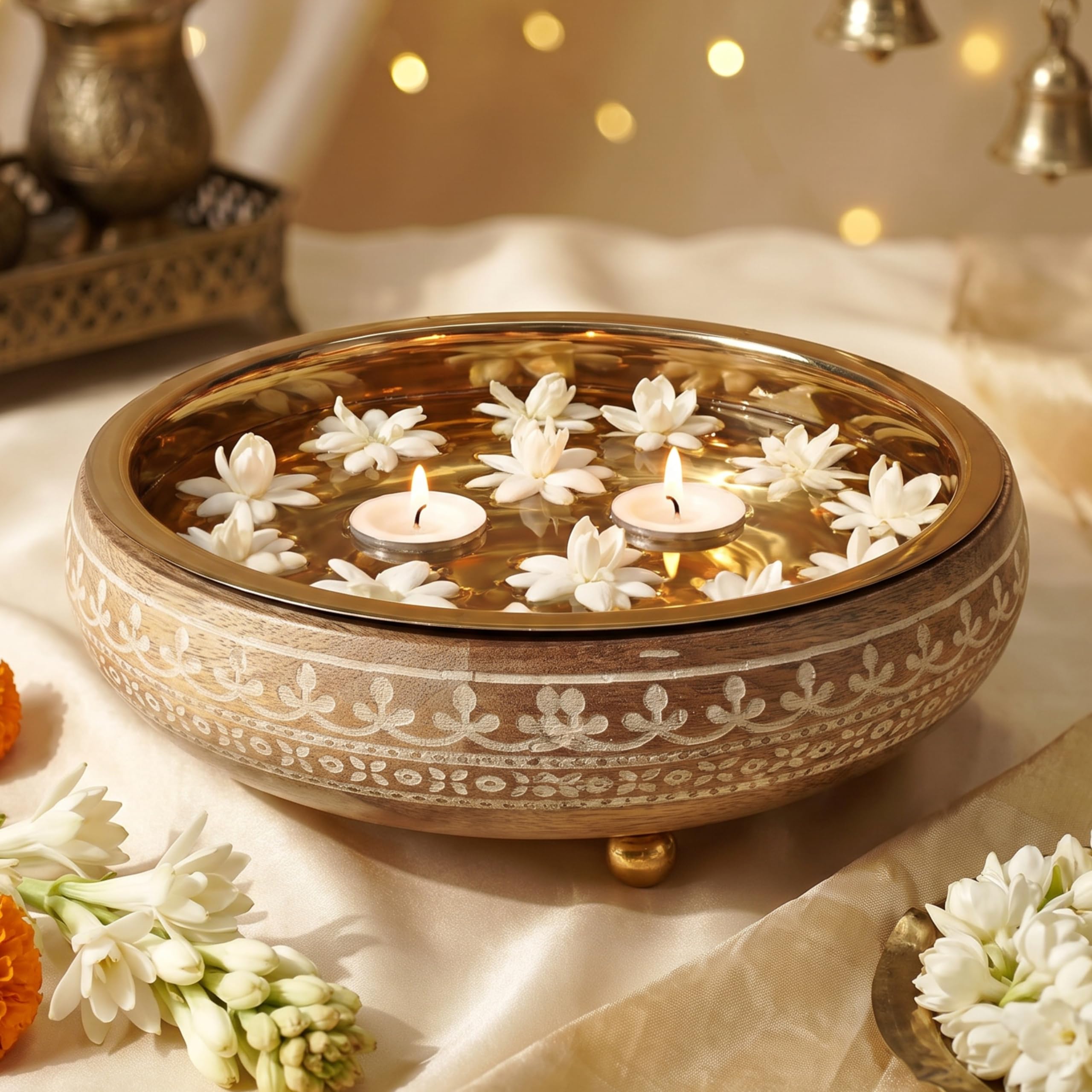 BEHOMA Wooden Urli - Traditional Home Decor -1