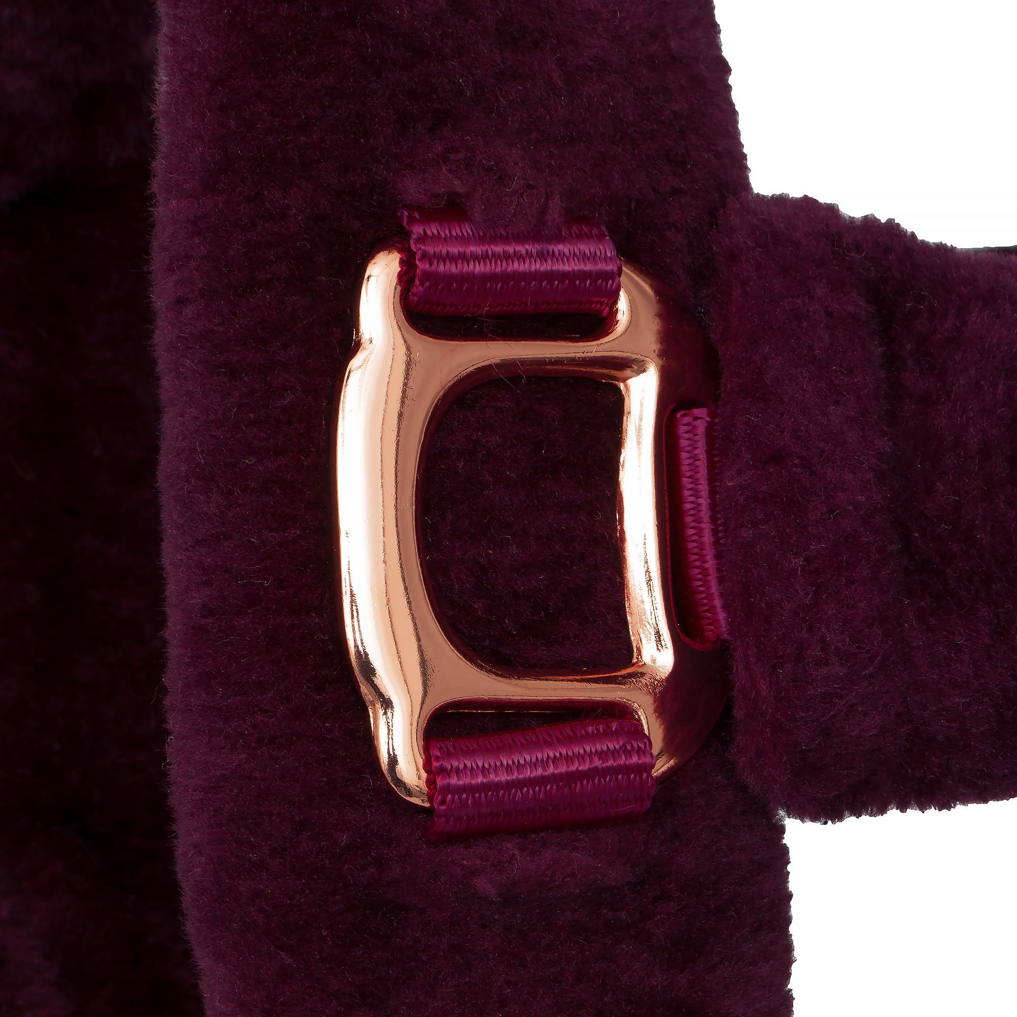 Start Halfter Plüsch mit Teddy-Kunstfell – weich gepolstert & verstellbar – Komfort Nylon Halfter für Pferde, robust, langlebig & pflegeleicht (Bordeaux, Full (Warmblut))