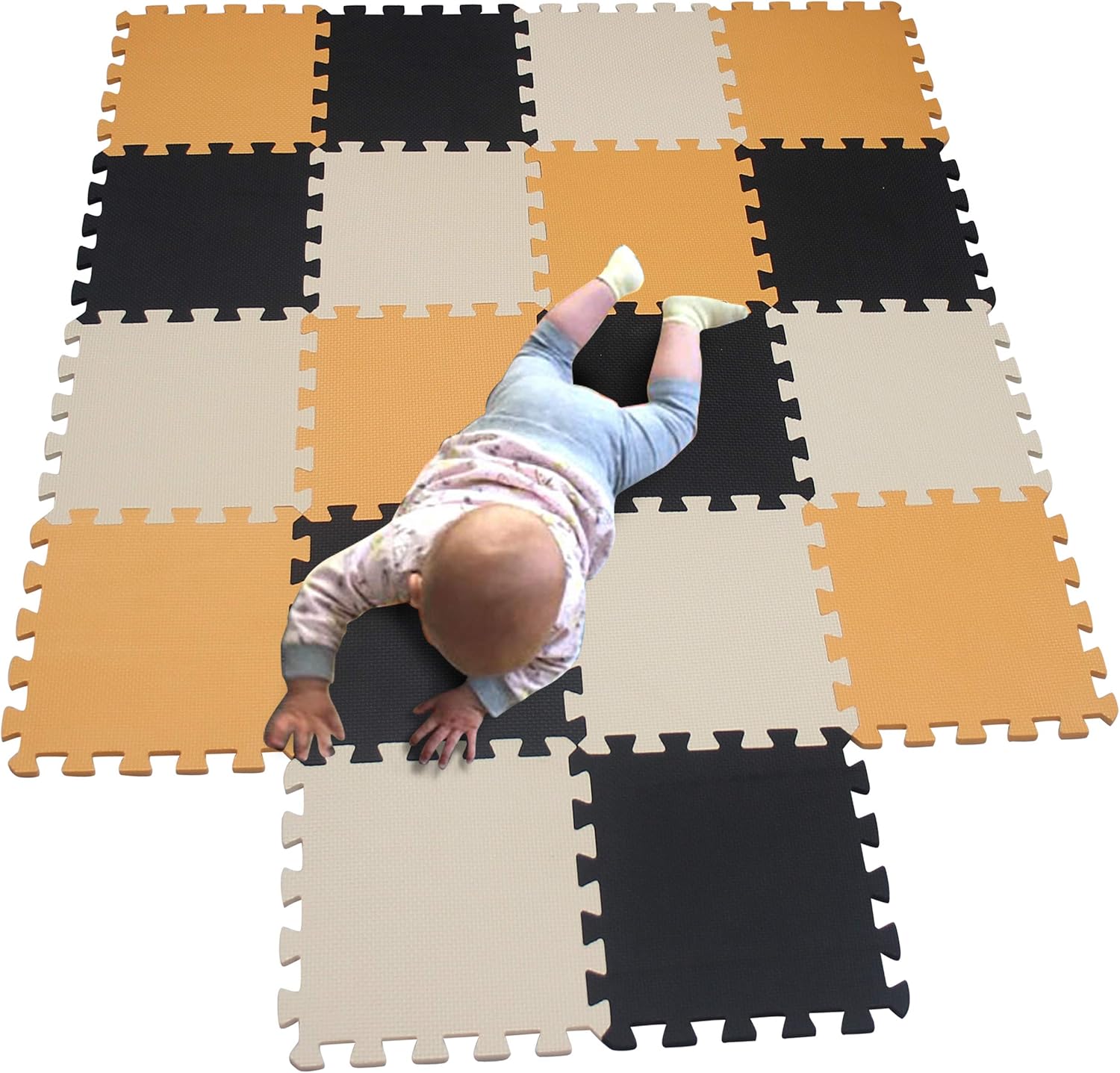 MQIAOHAM® Children Puzzle mat Play mat Squares Play mat