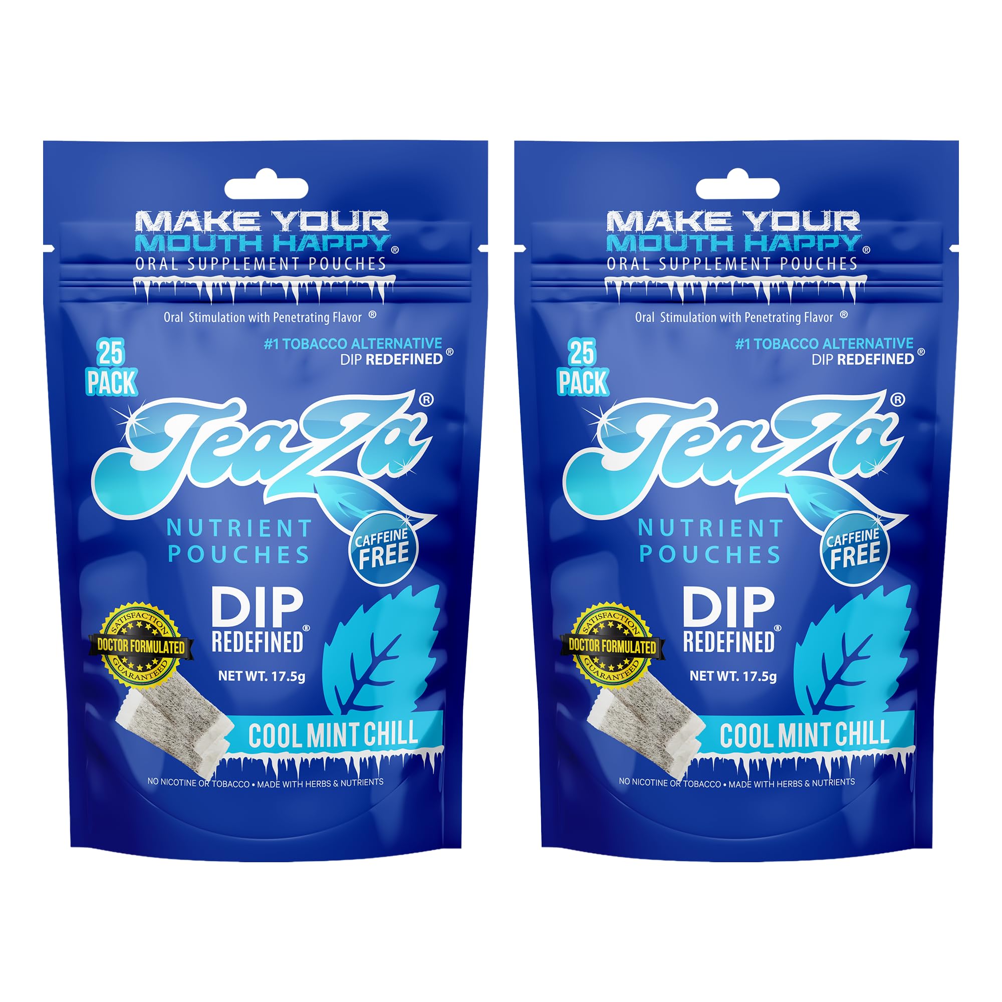 Amazon.com: TeaZa Herbal Energy Pouches Nicotine Free Dip