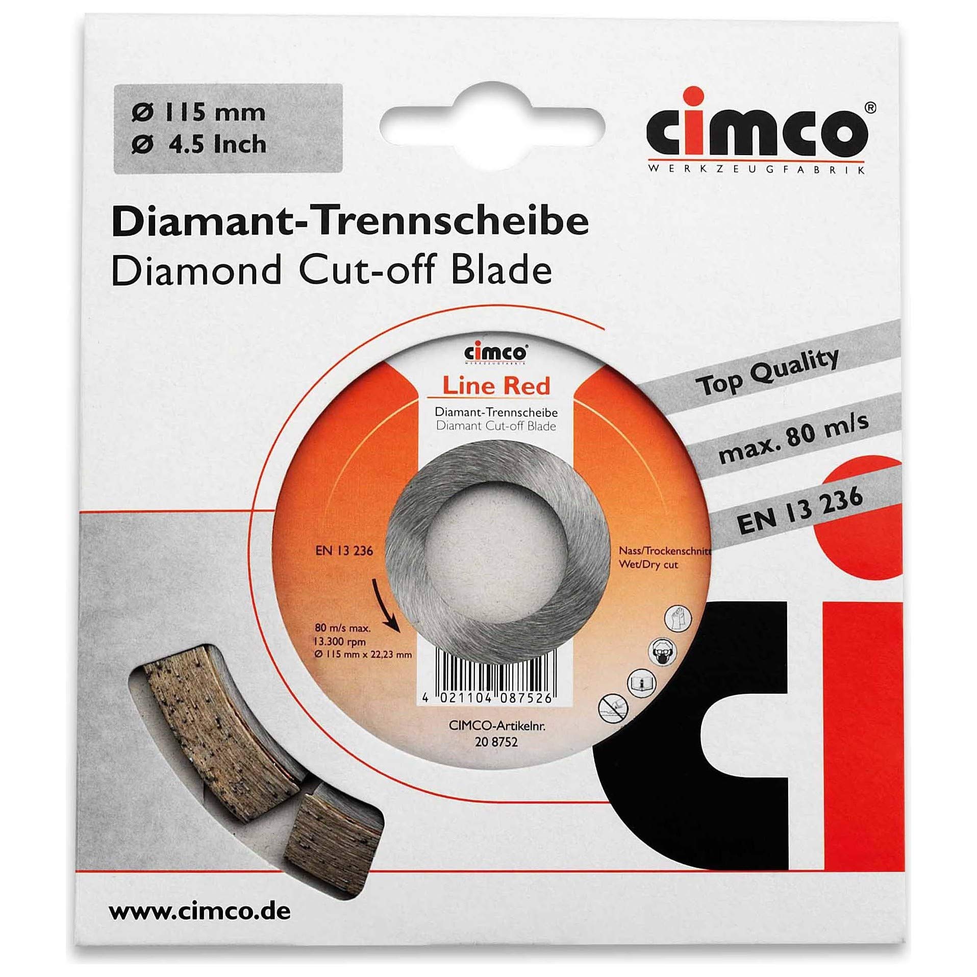 CIMCO 208754 DTS line Rouge 125 mm outil de decoupe et finition pour electricien et artisan