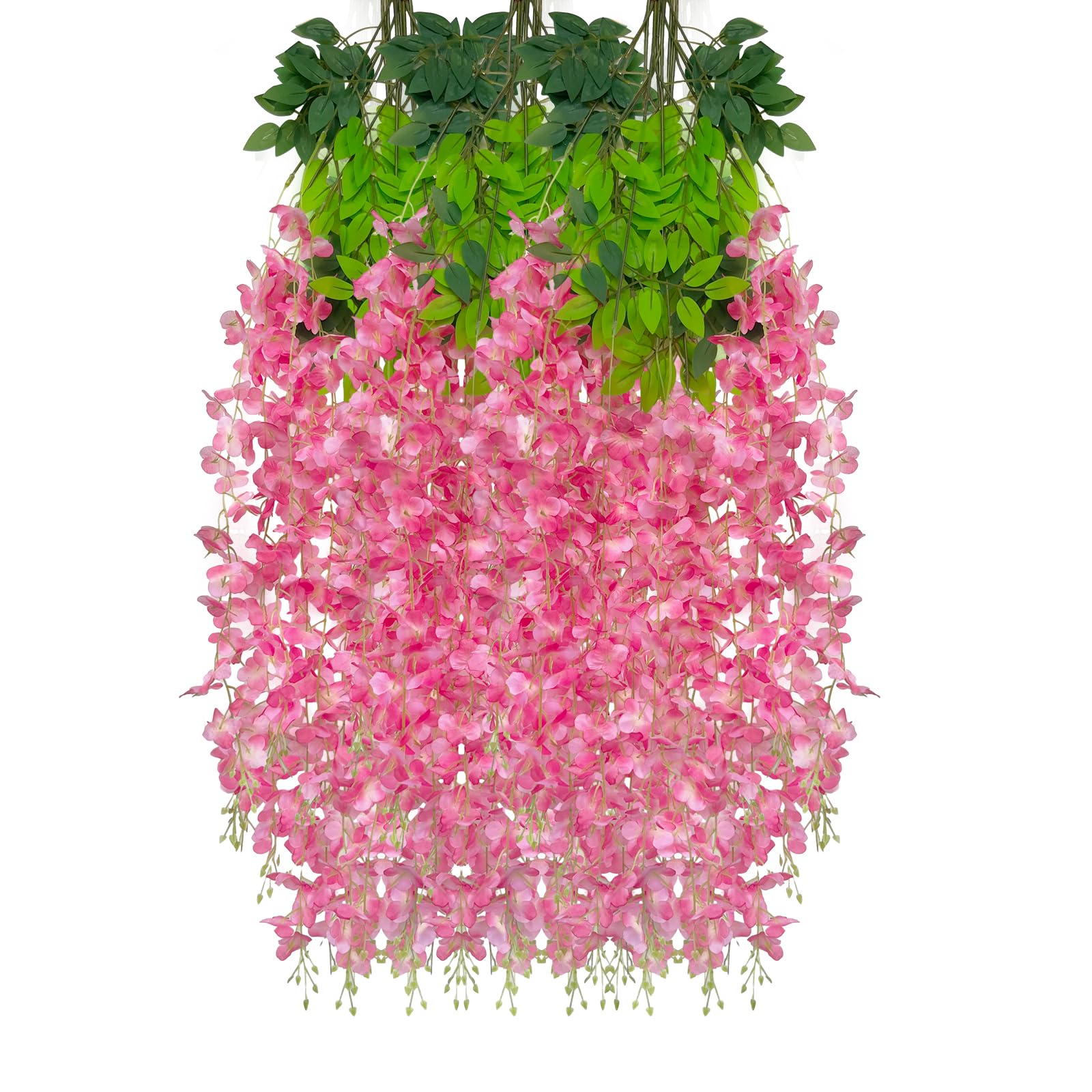 花（ハンドメイド、籐） Amazon｜Namzi ピンク藤ハンギングフラワー