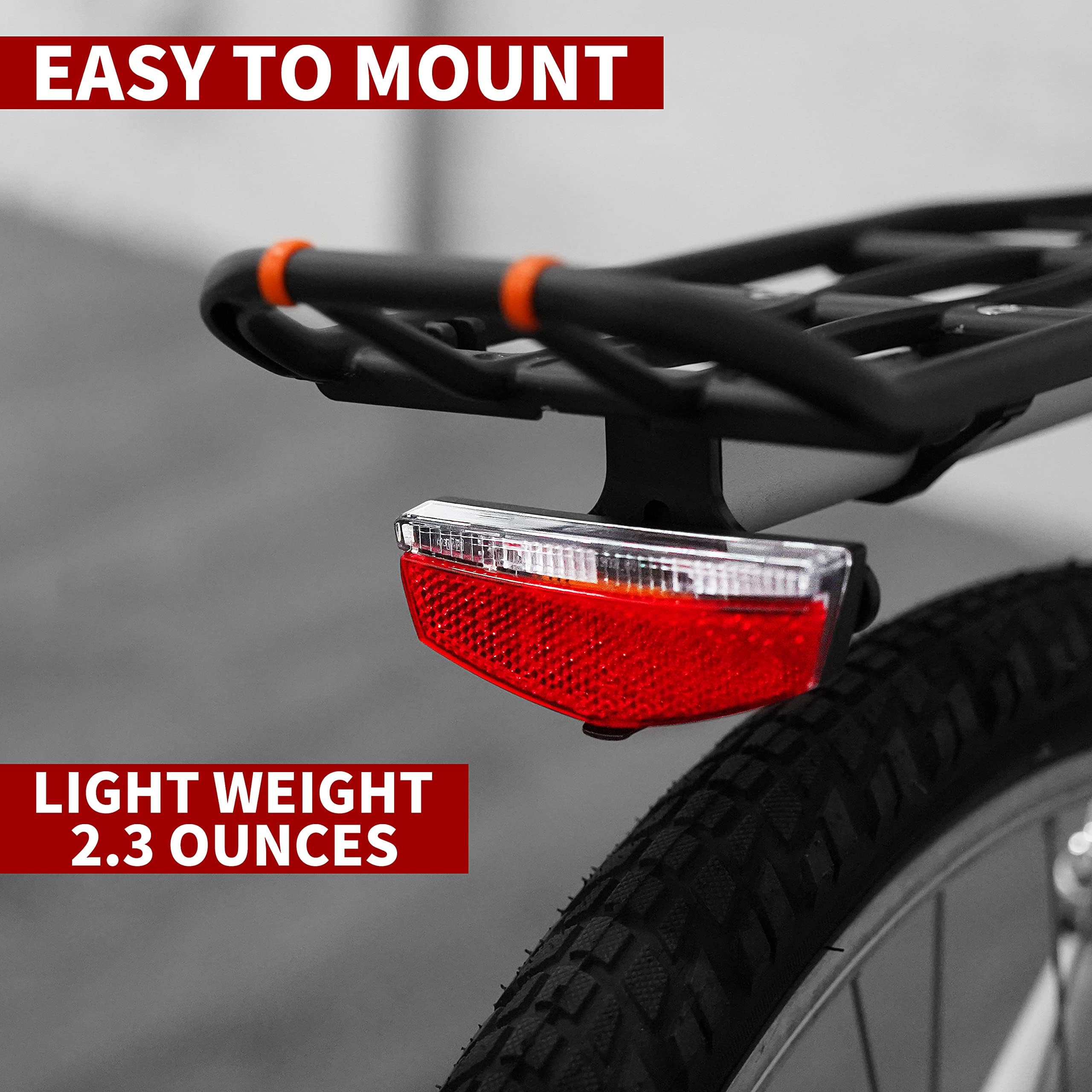 Amazon | BV 自転車用リアラックライト - サイクリングの安全のための