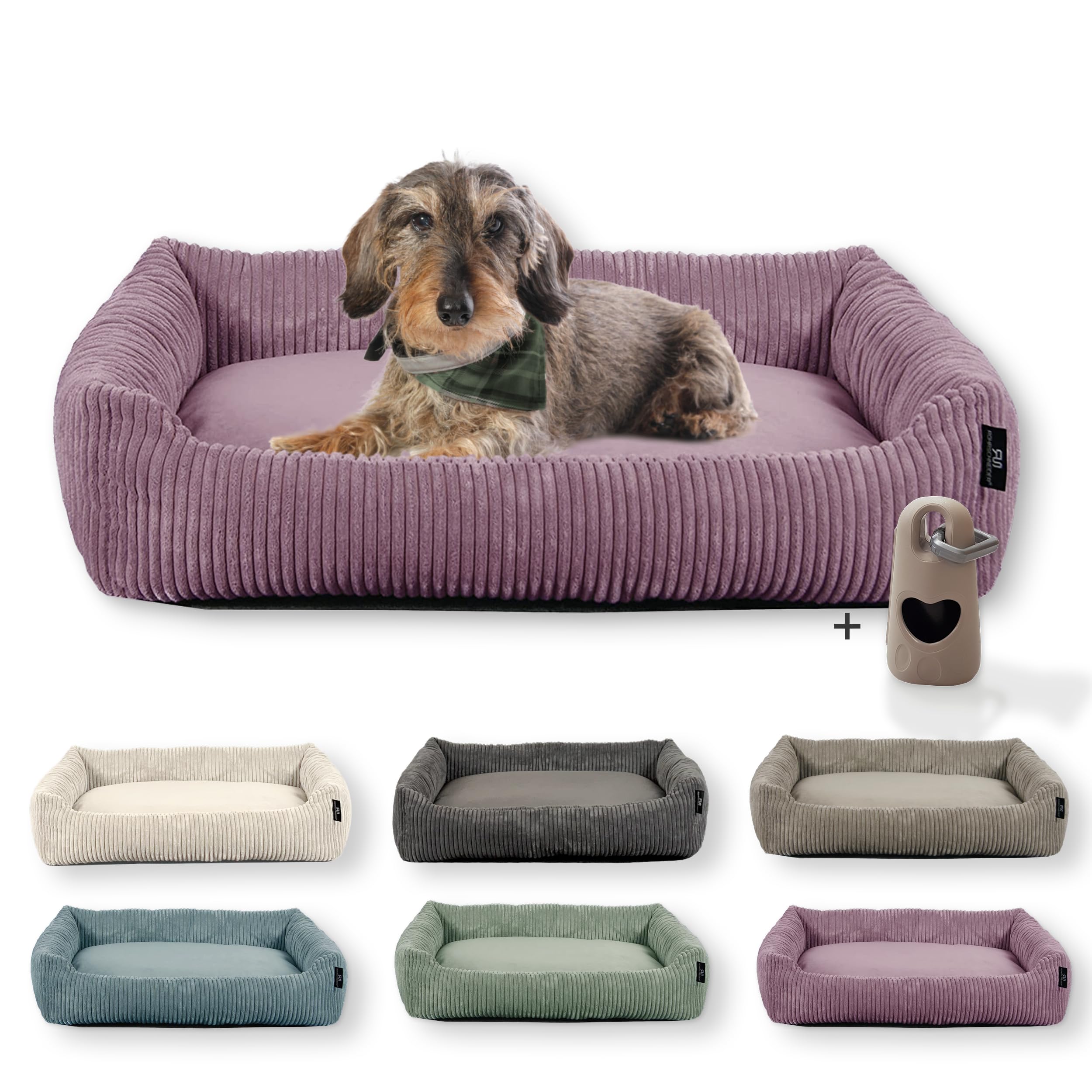Rohrschneider Hundebett kleine und mittelgr. Hunde (Altrosa 70x50 cm)