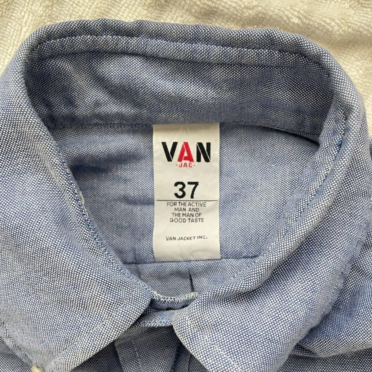 Amazon.co.jp: VAN JAC 半袖シャツ ボタンダウンシャツ 37古着