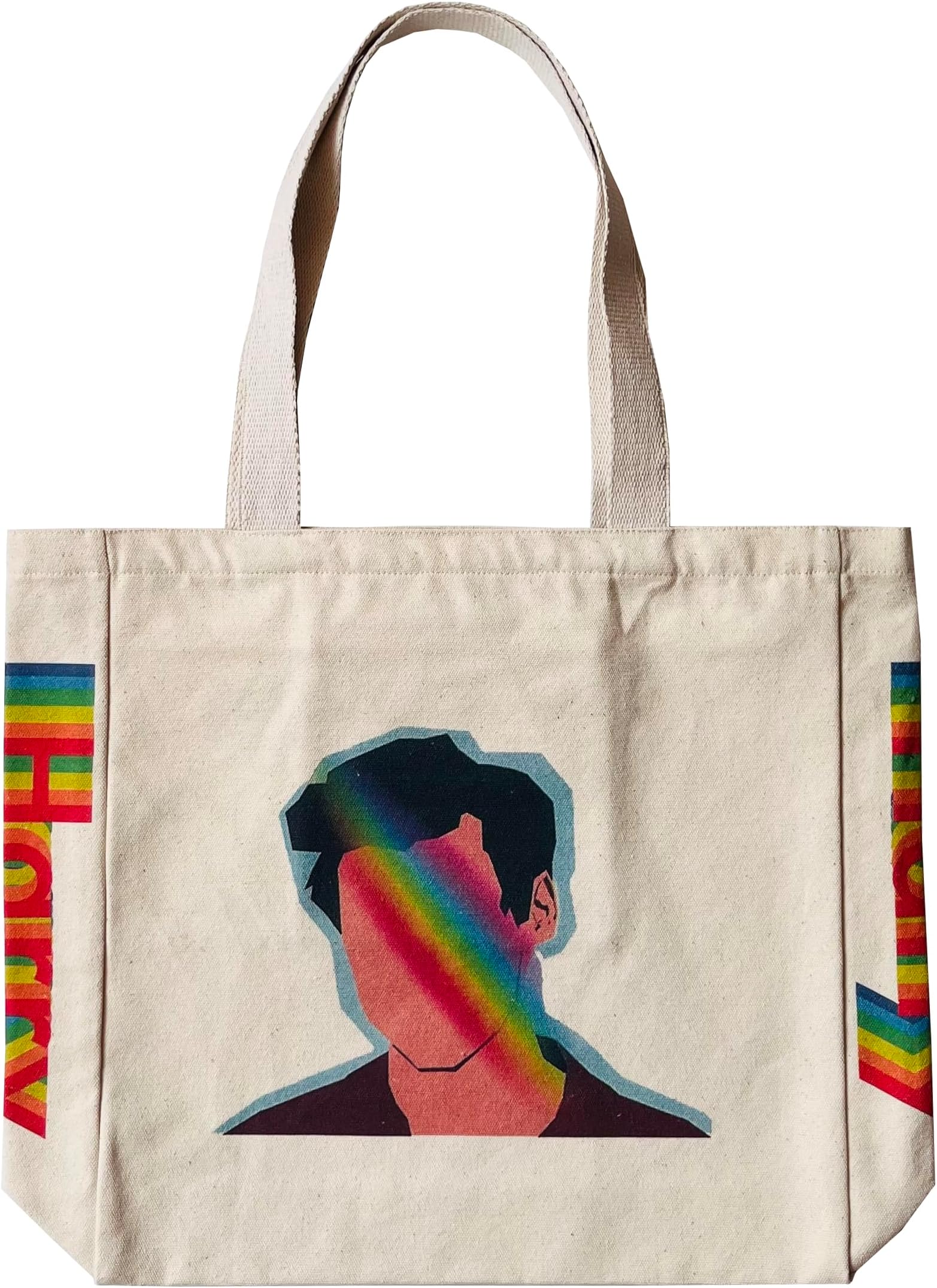 HaoHakka Canvas Tote Bag Aesthetic Vintage Cute Tote with Zipper Pockets Valentines Christmas Gifts for Women Girls