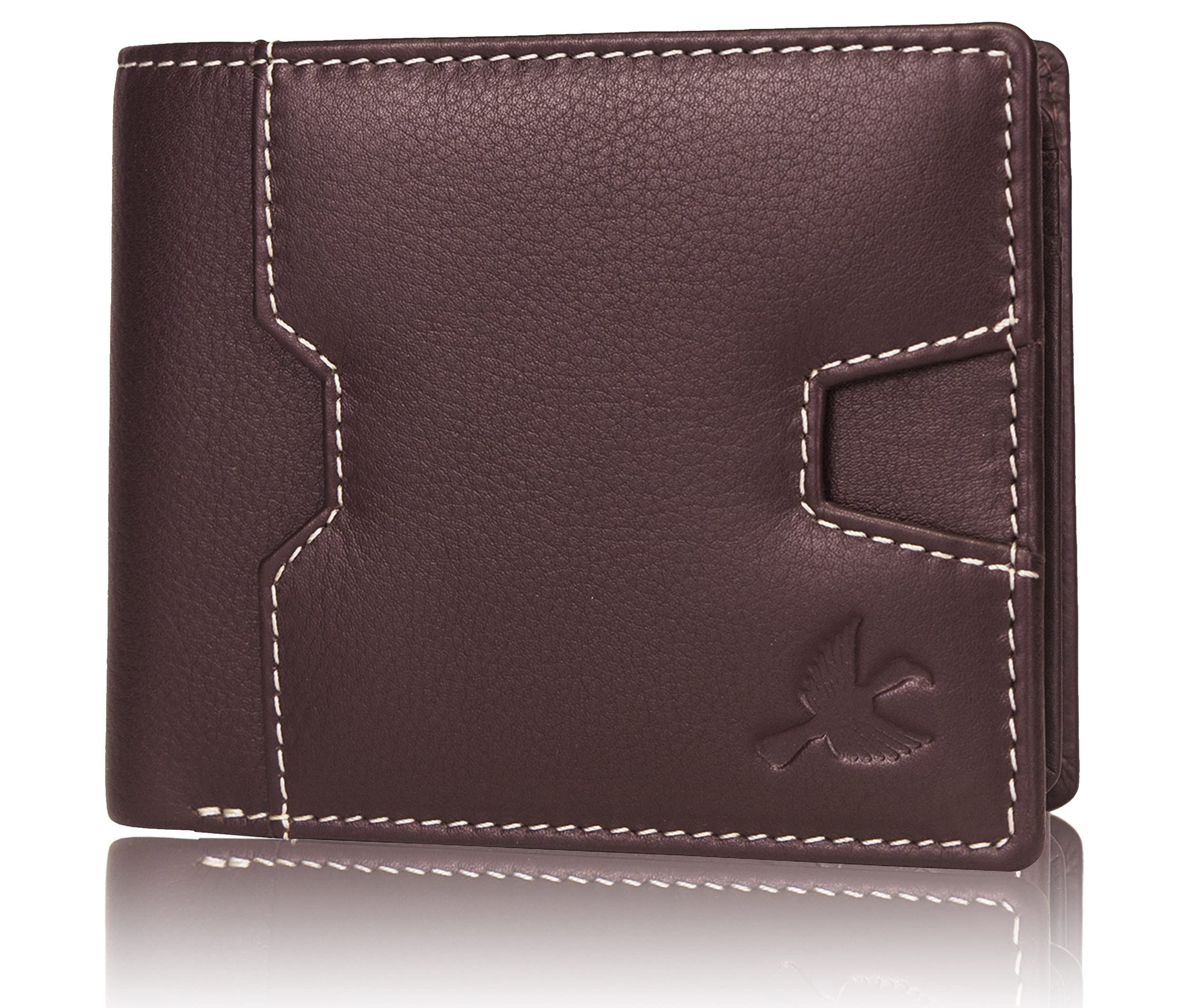 HORNBULL Edward Brown Leather Wallet for Men | Wallets Men with RFID Blocking | Mens Wallet