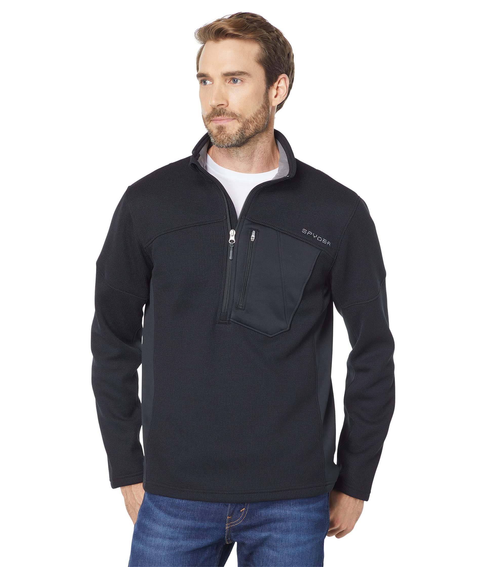 Active Sports Men's Bandit Half Zip Mid-Layer Jacket
