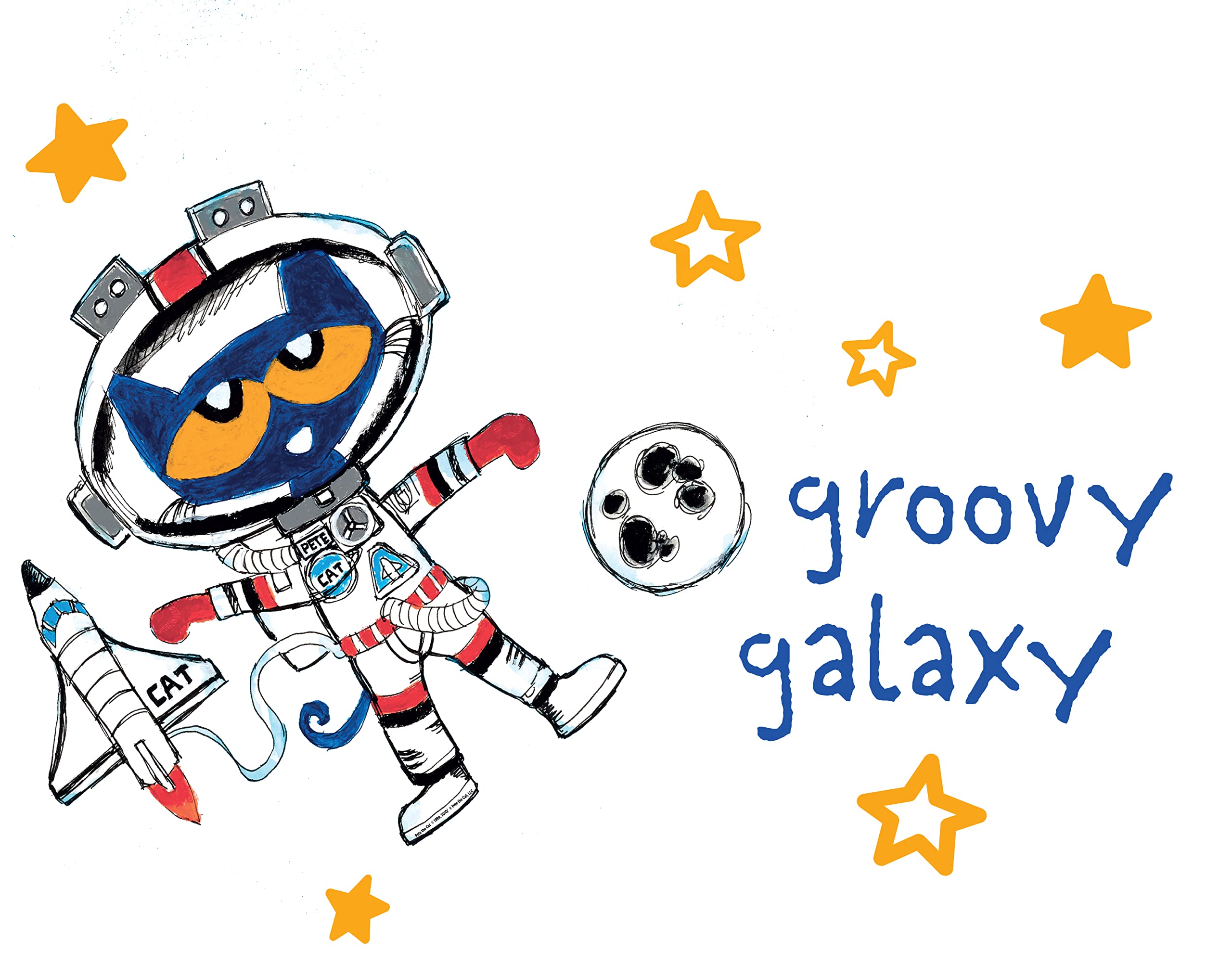 Pete The Cat Space Decal Out Of This World Kids Book