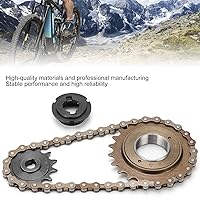 Vista 5 de Kit de cadena de piñón, piñón de diente 13T+38 eslabones cadena+22T rueda libre trasera accesorio de montar