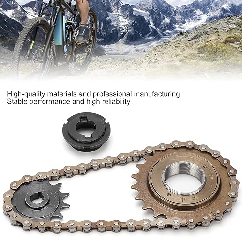 Miniatura 5 de Kit de cadena de piñón, piñón de diente 13T+38 eslabones cadena+22T rueda libre trasera accesorio de montar