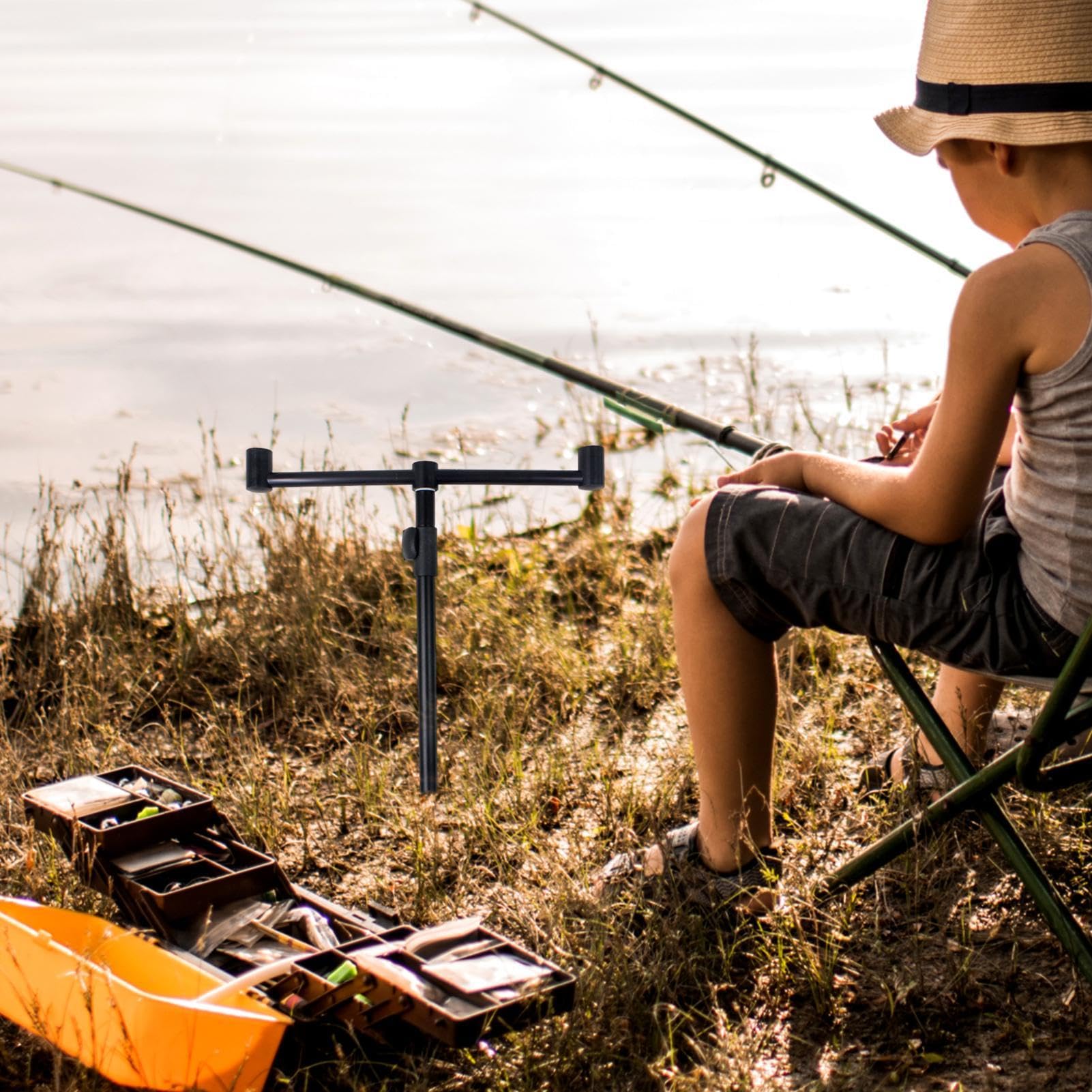 Porta canna con allarme - Porta canna con allarme morso, poggia canna da pesca | Portacanna da pesca regolabile con allarme, set di attrezzatura da pesca per la pesca
