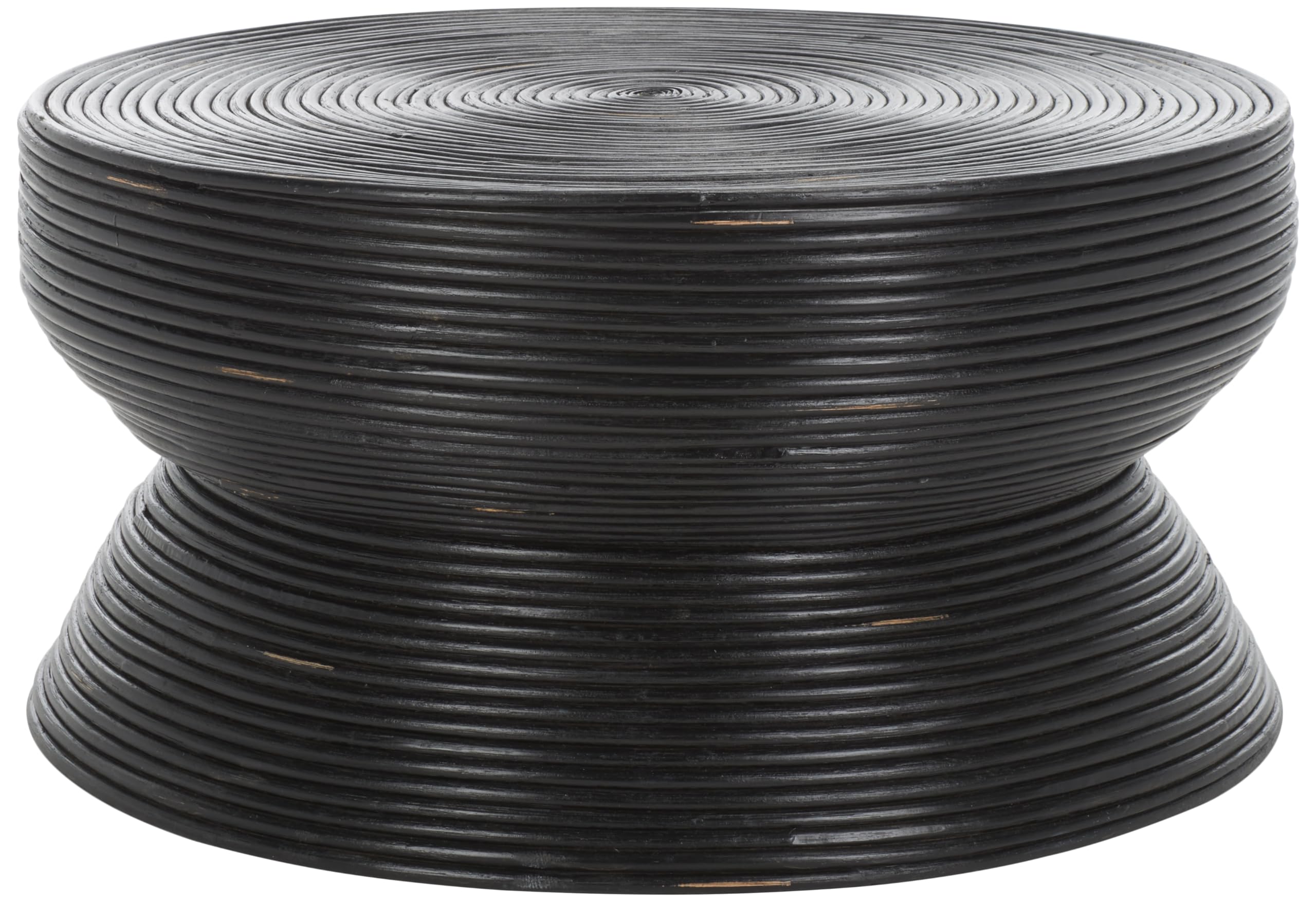 SAFAVIEH Home Collection Heimdall Black Round Coffee Table (Fully Assembled)