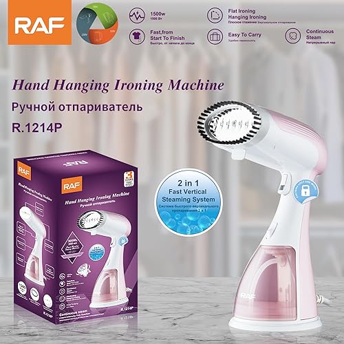 Miniatura 4 de ZhenBaoTian Vaporizador para ropa, removedor de arrugas portátil de tela de ropa, calentamiento rápido de 30 segundos, apagado automático, tanque de